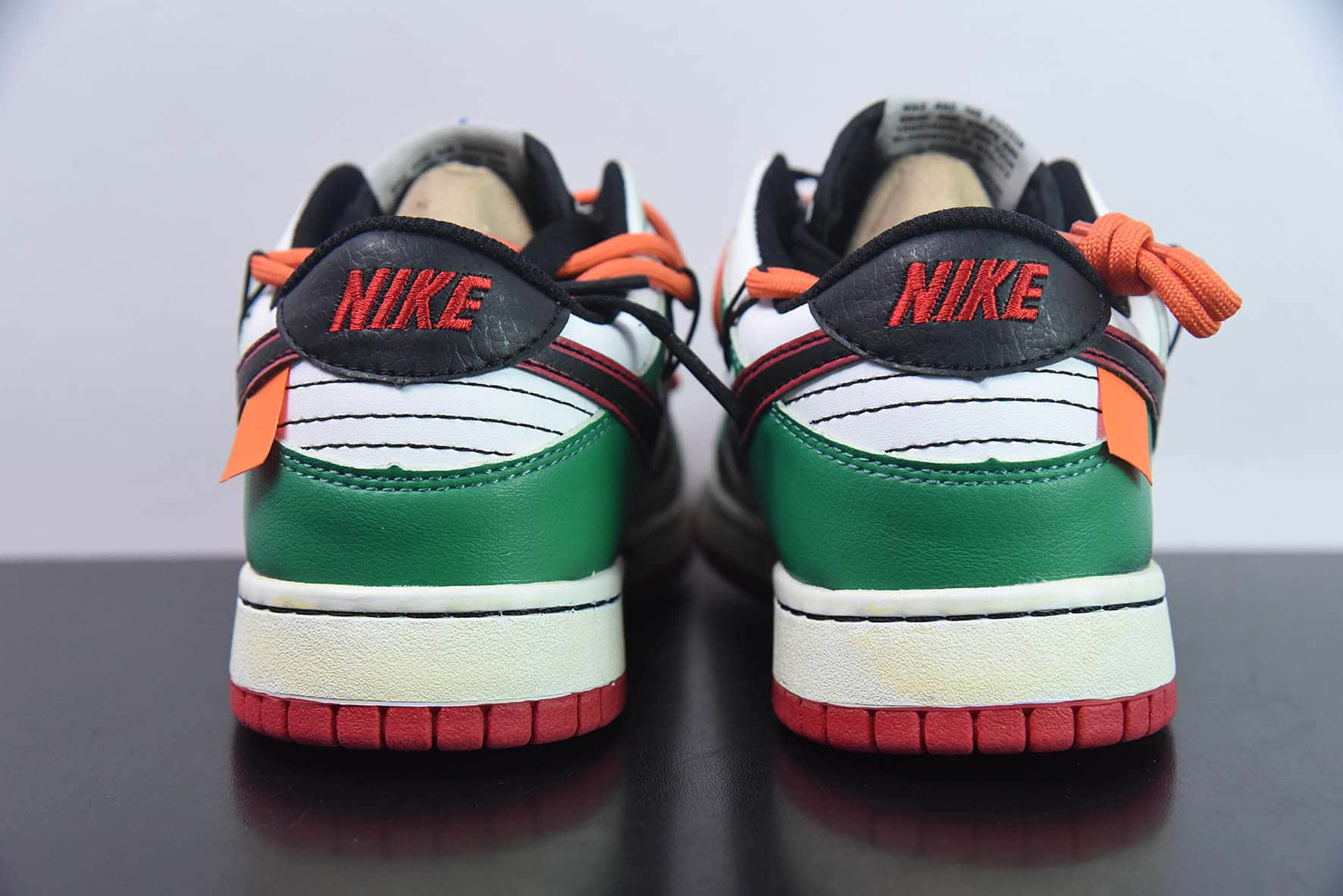 耐克Nike SB Dunk Low 解构抽绳75周年白绿涂鸦印花低帮SB休闲滑板鞋纯原版本 货号:DD6288-100