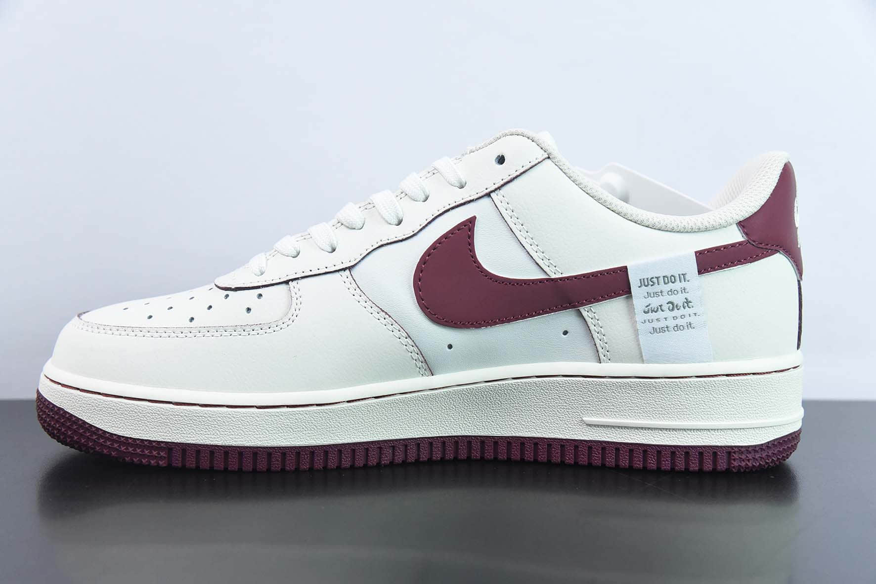 耐克Nike Air Force 1'07 Low “Lafite” 拉菲酒红小勾空军一号低帮休闲板鞋纯原版本 货号：FB1839-215
