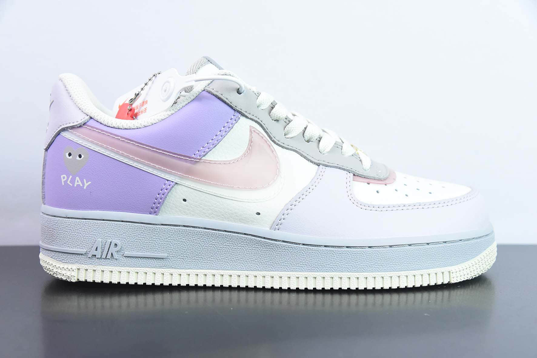 耐克Nike Air Force 1 '07 Low川久保玲联名渐变紫双勾空军一号低帮休闲板鞋纯原版本 货号：CJ0304-016