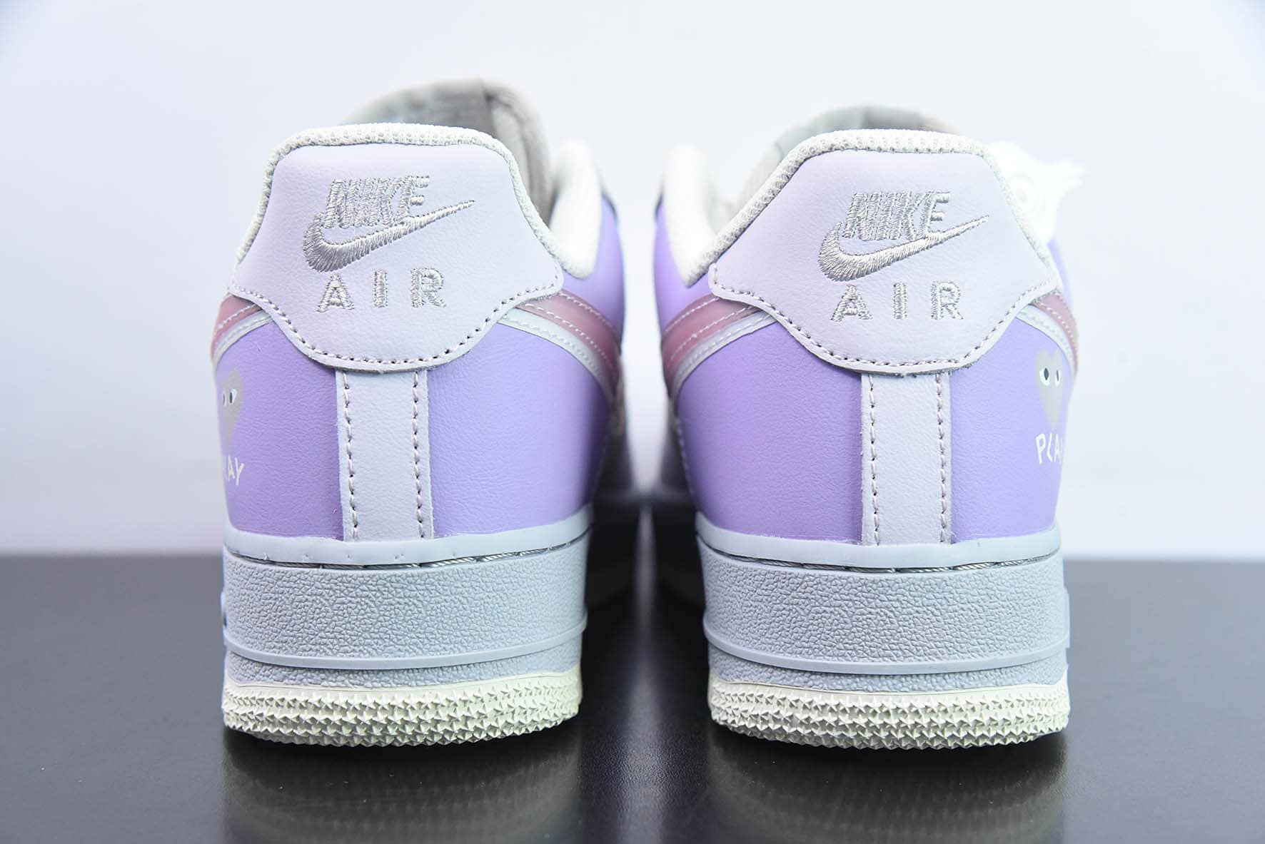 耐克Nike Air Force 1 '07 Low川久保玲联名渐变紫双勾空军一号低帮休闲板鞋纯原版本 货号：CJ0304-016