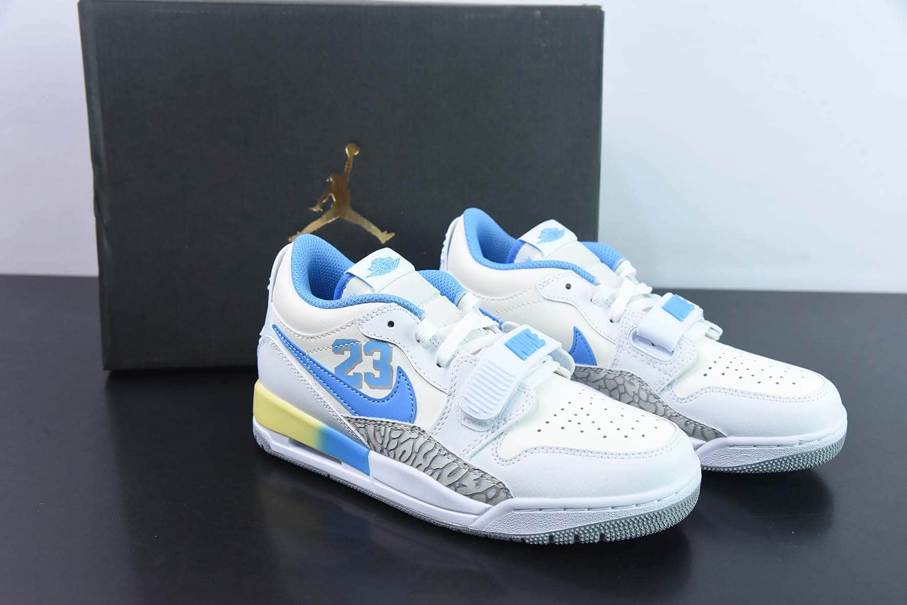 乔丹Air Jordan Legacy 312 Low AJ312 白蓝23爆裂纹复古篮球鞋纯原版本 货号：FJ7223-141