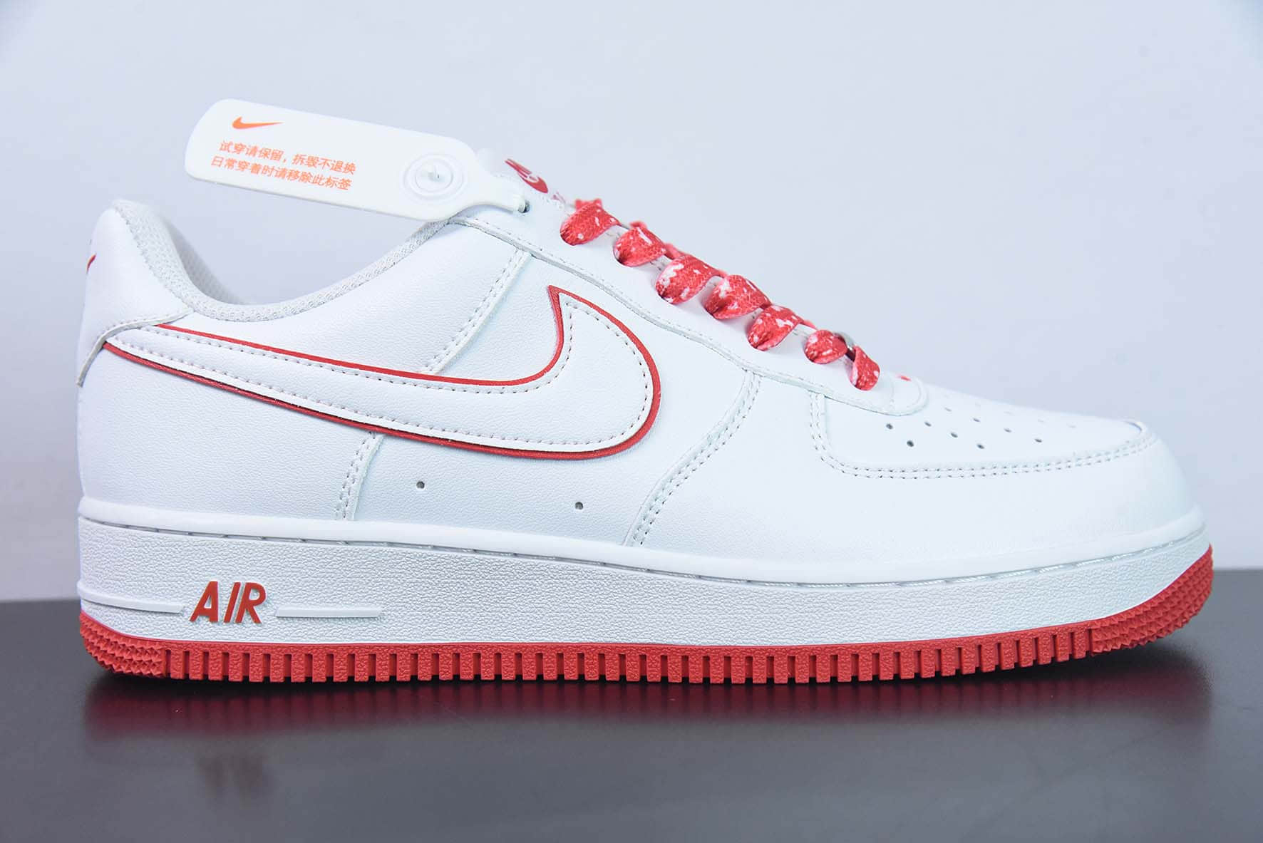 耐克Nike Air Force 1'07 Low 白红空军一号低帮休闲板鞋纯原版本 货号:DV0788-102