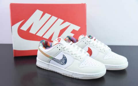 耐克Nike DUNK SB Low Decon 白色七彩鸳鸯SB低帮休闲滑板鞋纯原版本货号：FN8913-141