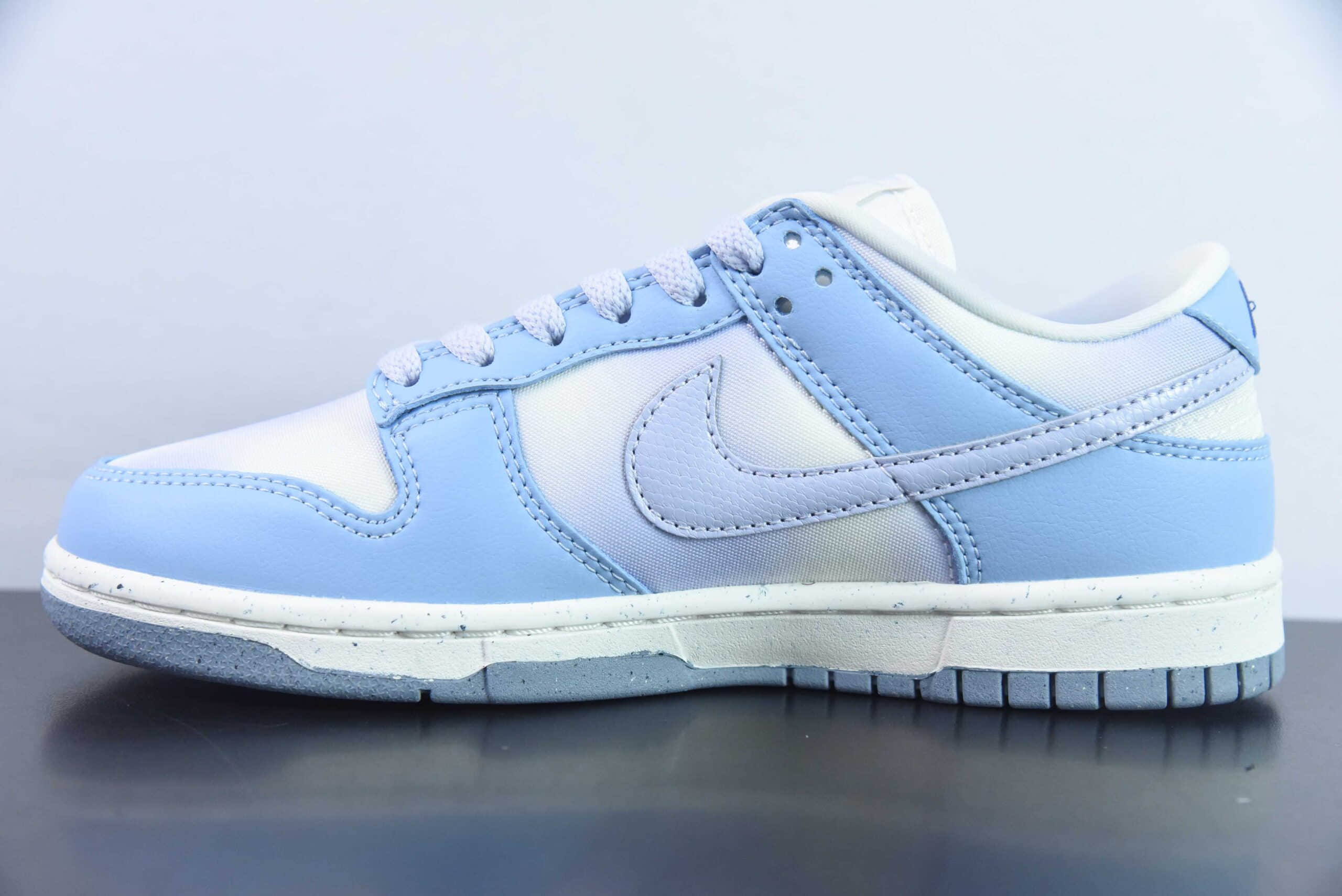 耐克Nike SB Dunk Low GS蓝紫渐变鳄鱼纹SB低帮休闲滑板鞋纯原版本 货号：FN0323-400 
