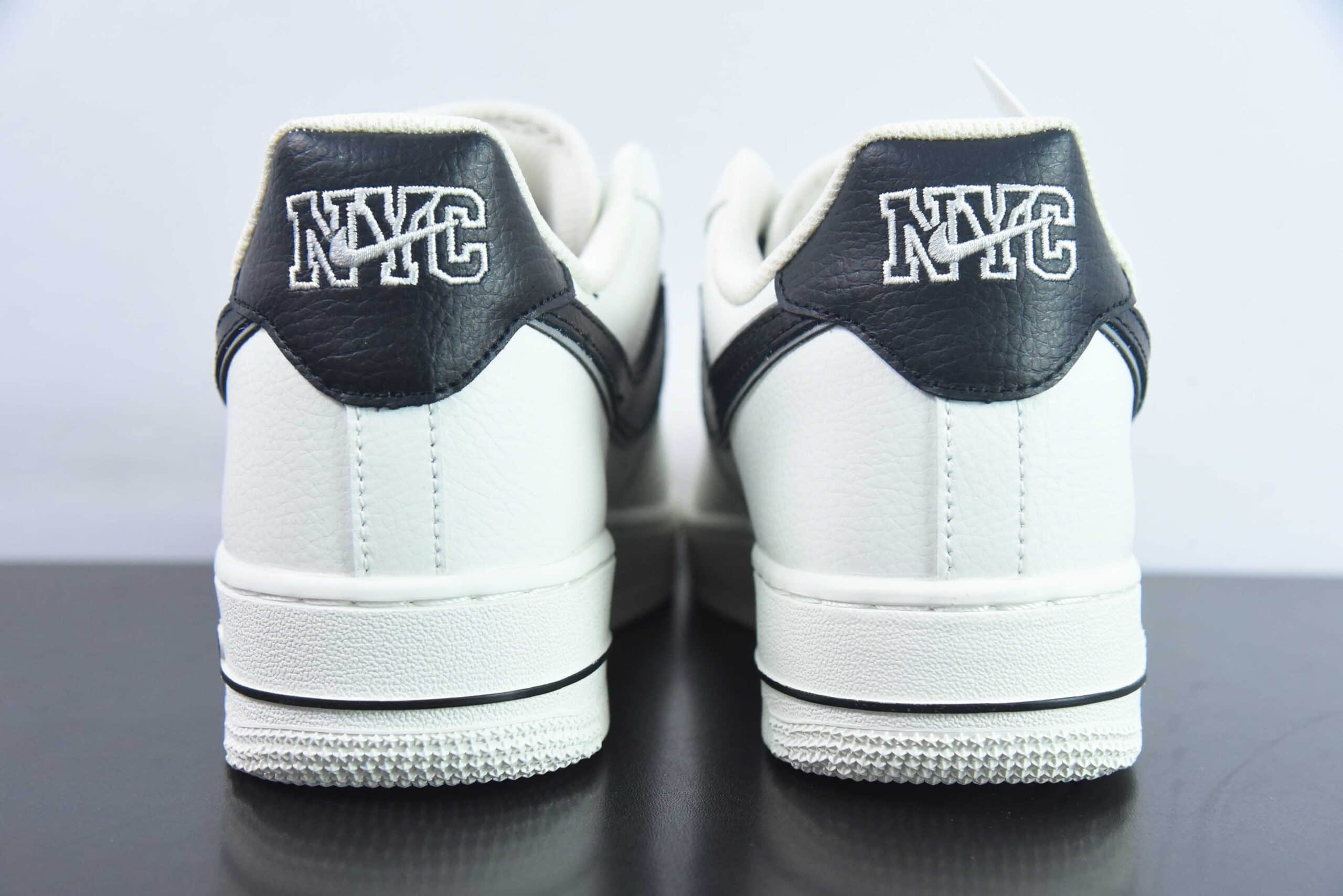 耐克Nike Kith x Air Force 1 Low NYC米白黑空军一号低帮休闲运动板鞋纯原版本 货号:NY9668-235