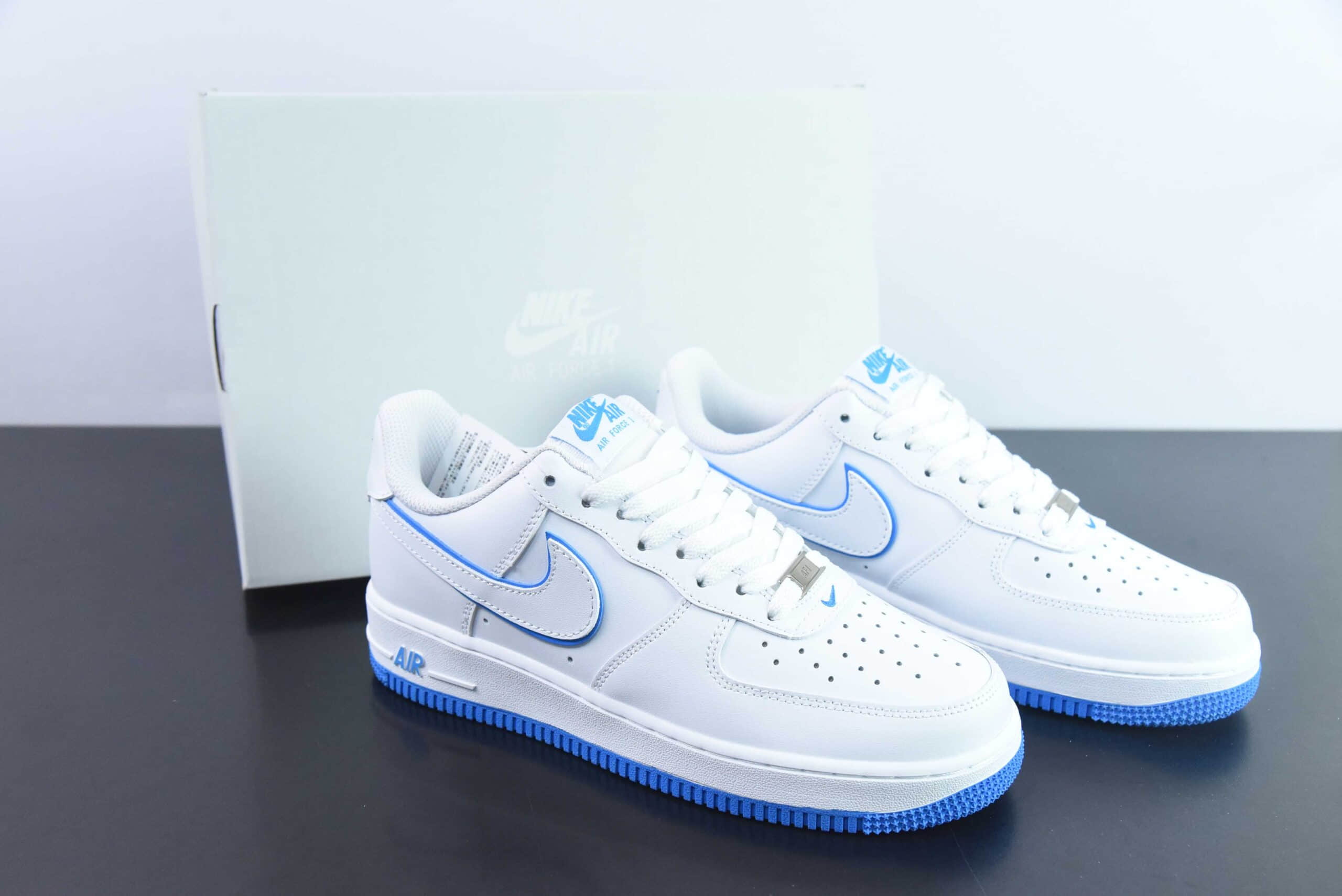 耐克Nike Air Force1 Low 白蓝空军一号低帮运动休闲板鞋纯原版本 货号:DV0788-101