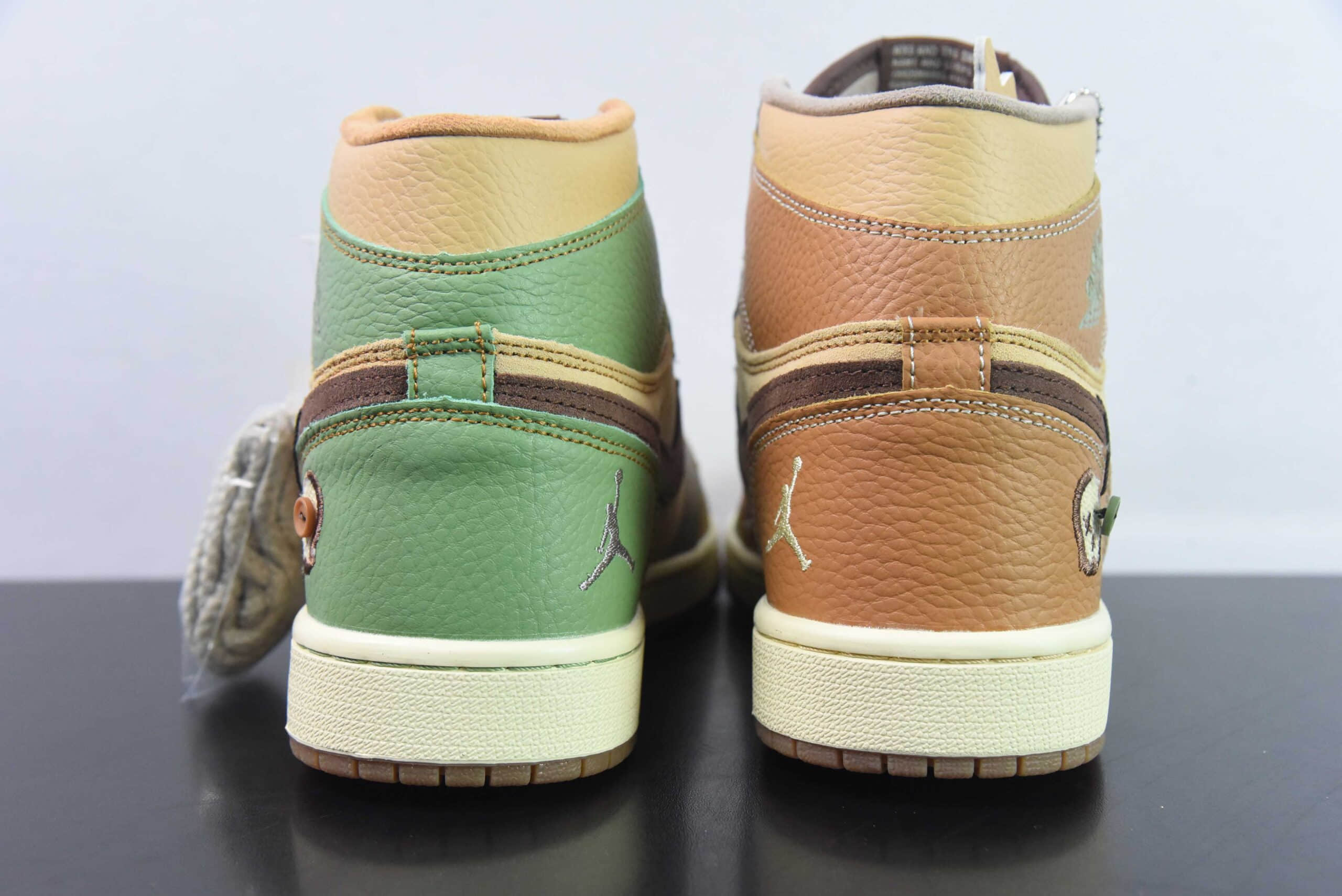 乔丹Air Jordan Zion Williamson x Air Jordan 1 Retro High OG ”Voodoo“AJ1棕色巫毒娃娃锡安高帮篮球鞋纯原版本 货号：DZ7292-100