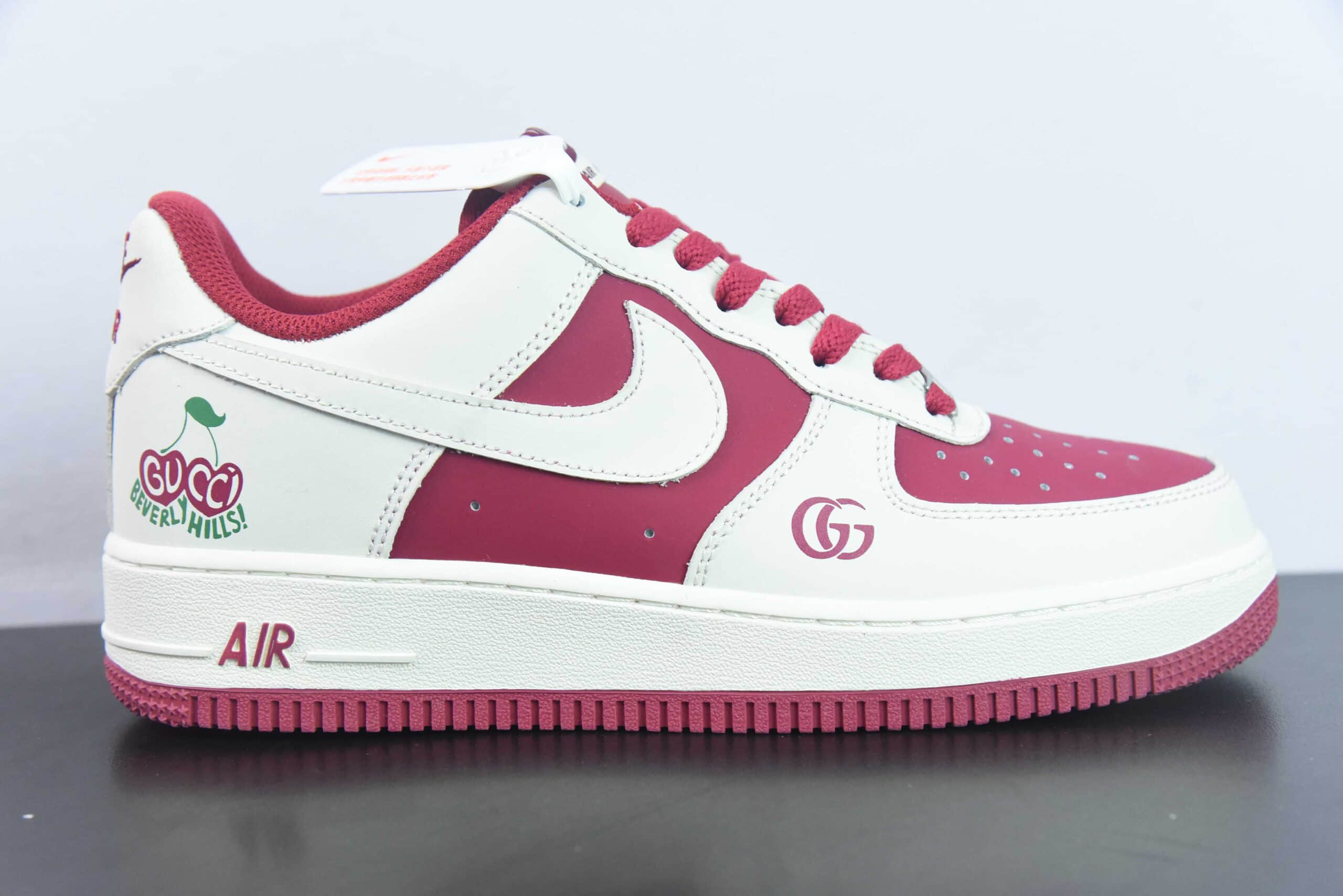 耐克NIke Air Force 1 '07 Low “古驰联名樱桃情人节”空军一号低帮休闲板鞋纯原版本 货号:BS9055-702