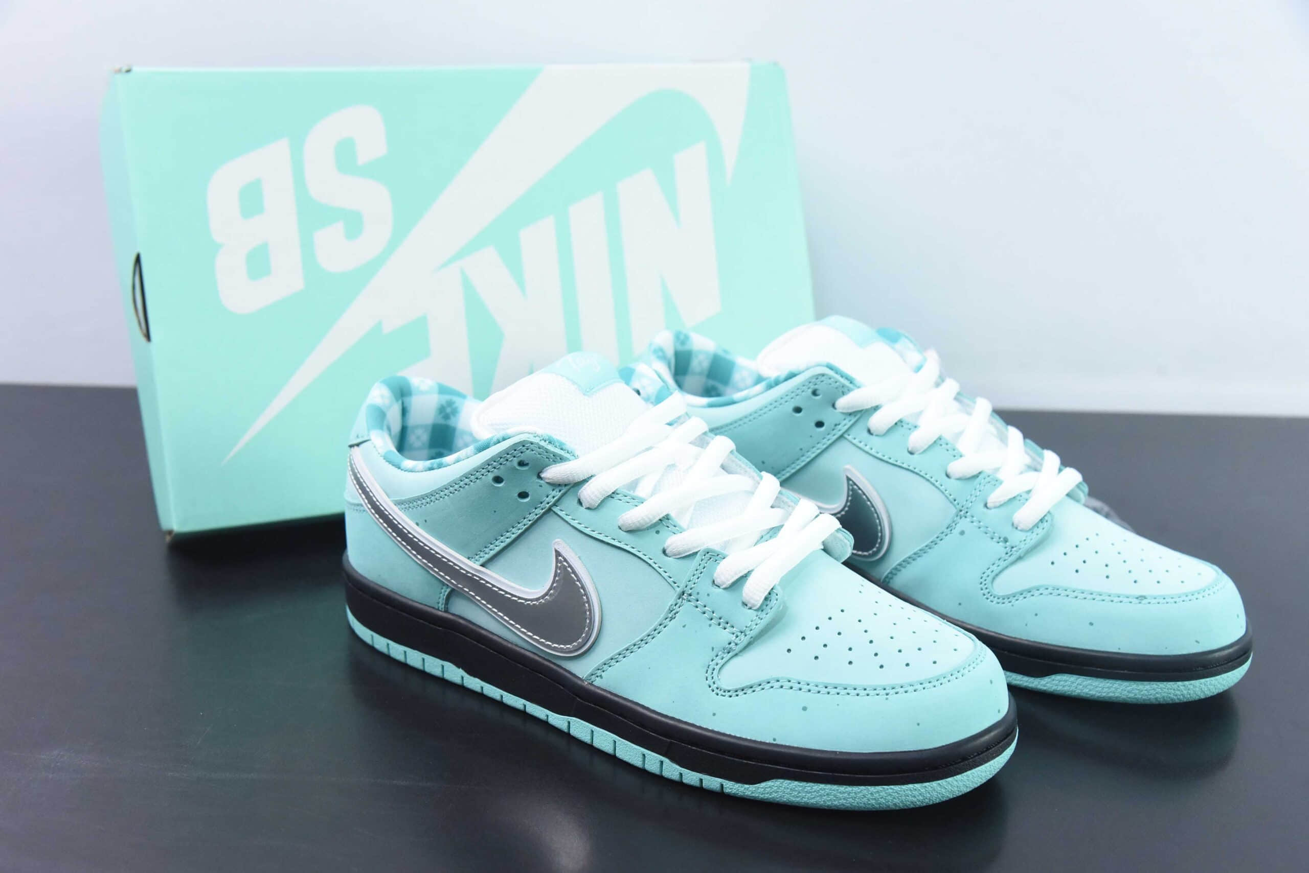 耐克Nike Concepts x NK SB Dunk Low Tiffany Lobster 蒂芙尼薄荷绿龙虾SB低帮休闲滑板鞋纯原版本 货号：BV1310-402