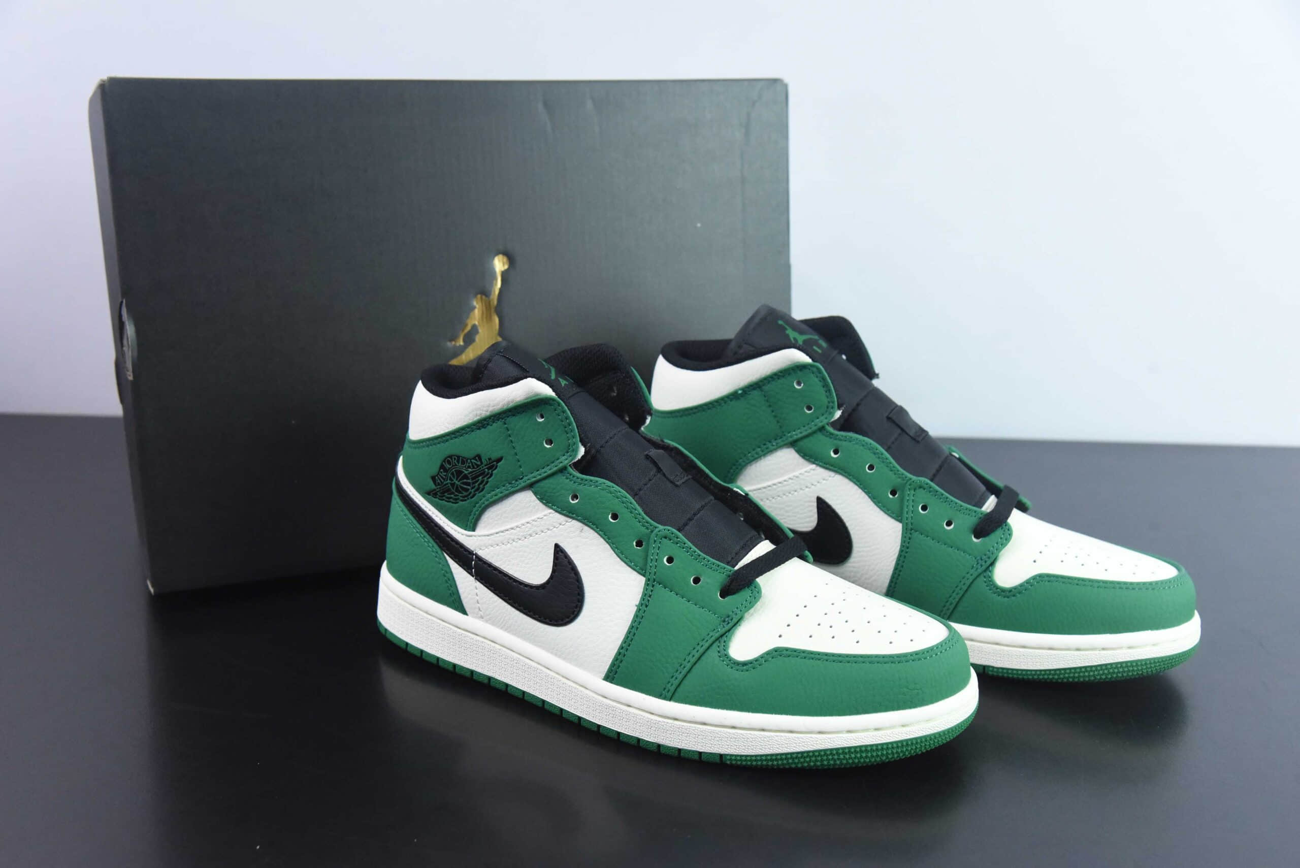 乔丹Air Jordan AJ1 Mid AJ1凯尔特人中帮文化篮球鞋纯原版本 货号:852542-301