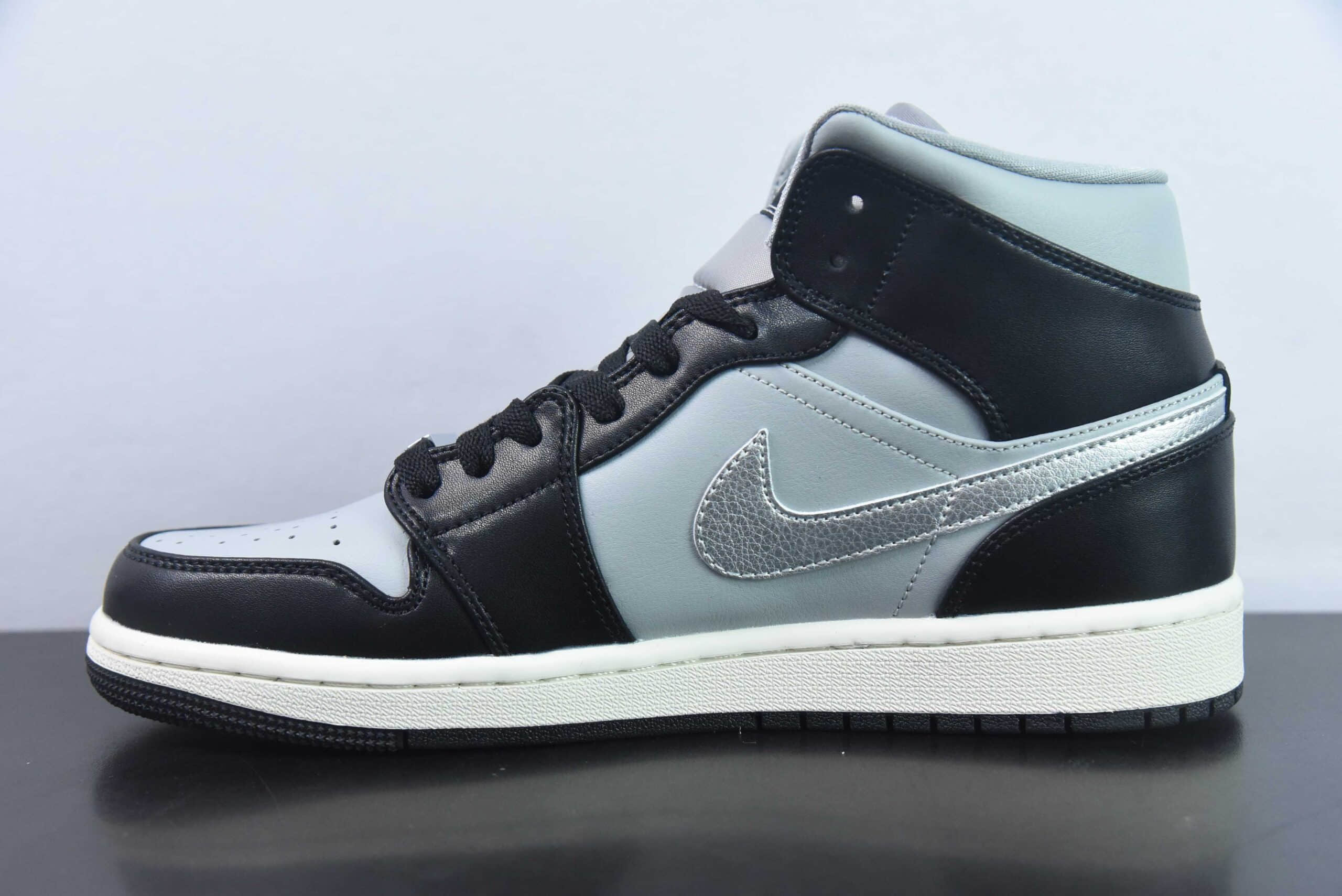 乔丹Air Jordan 1 Mid SE Black Chrome AJ1烟熏熊猫中帮篮球鞋纯原版本 货号:FB9892-002
