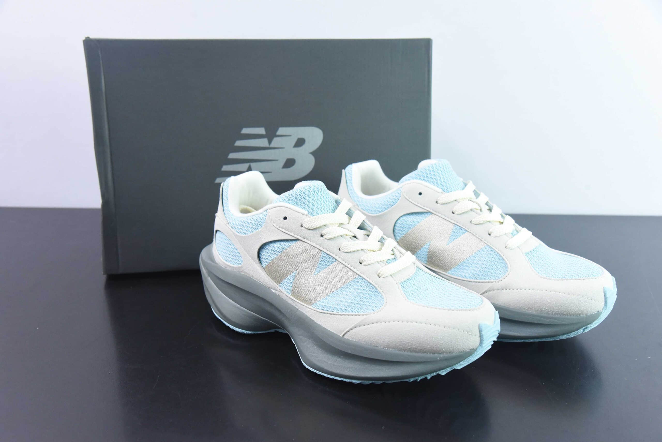 新百伦New Balance Warped RunnerGreyJade反绒浅灰玉兰动感增高跑鞋纯原版本 货号：UWRPDGMG