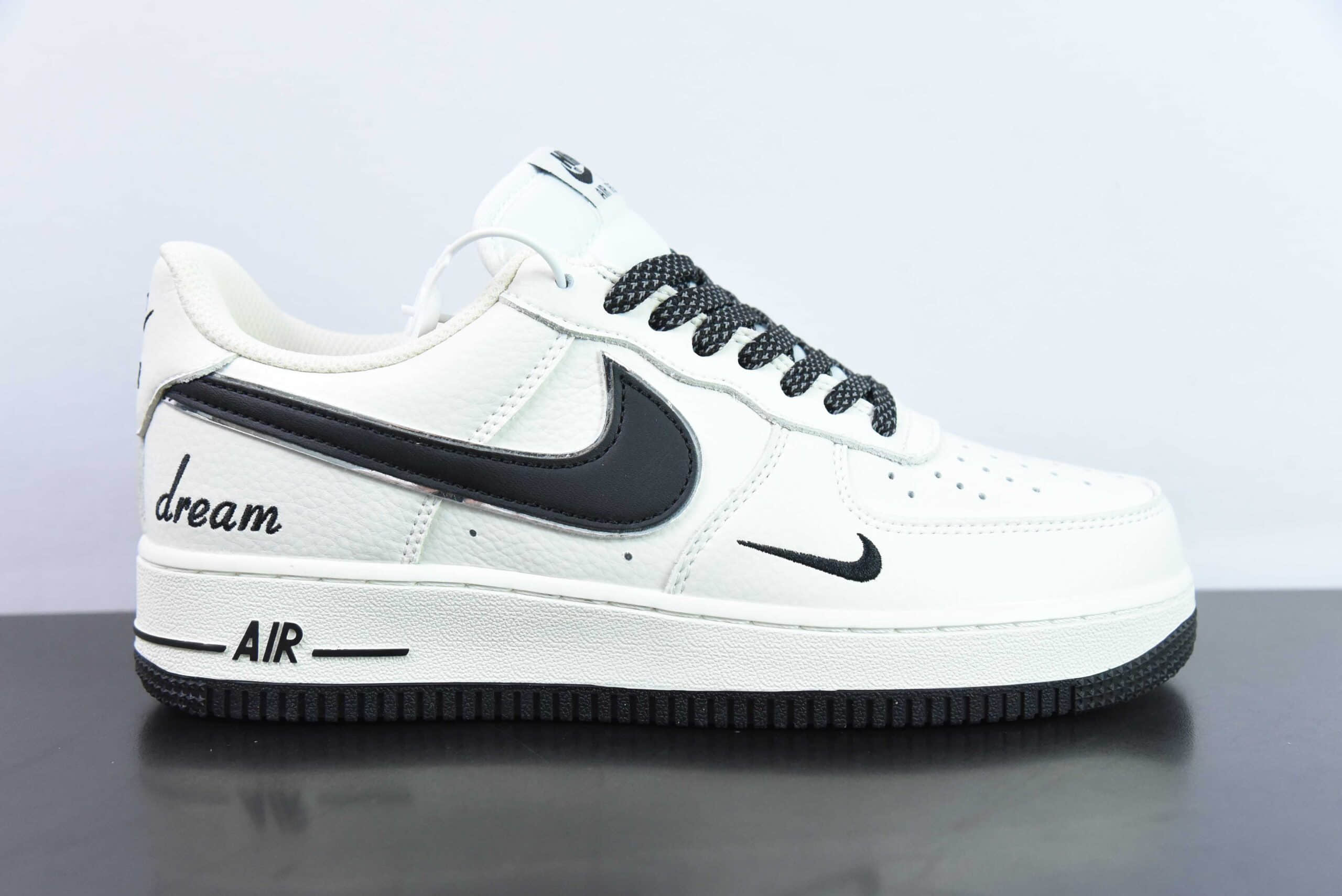 耐克Nike Air Force 1'07 Low Dream 白黑小勾空军一号低帮休闲板鞋纯原版本 货号:DR2024-101