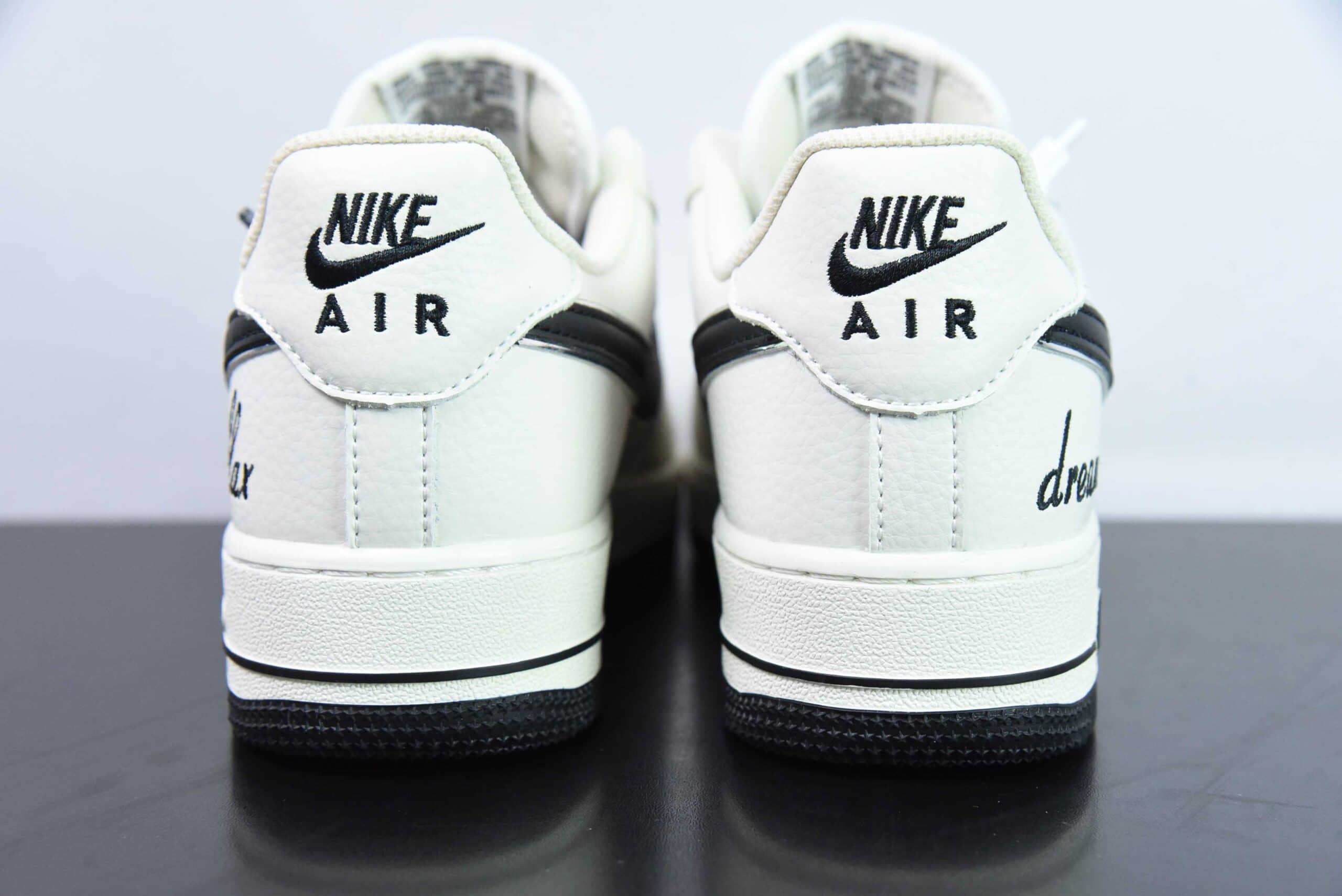 耐克Nike Air Force 1'07 Low Dream 白黑小勾空军一号低帮休闲板鞋纯原版本 货号:DR2024-101