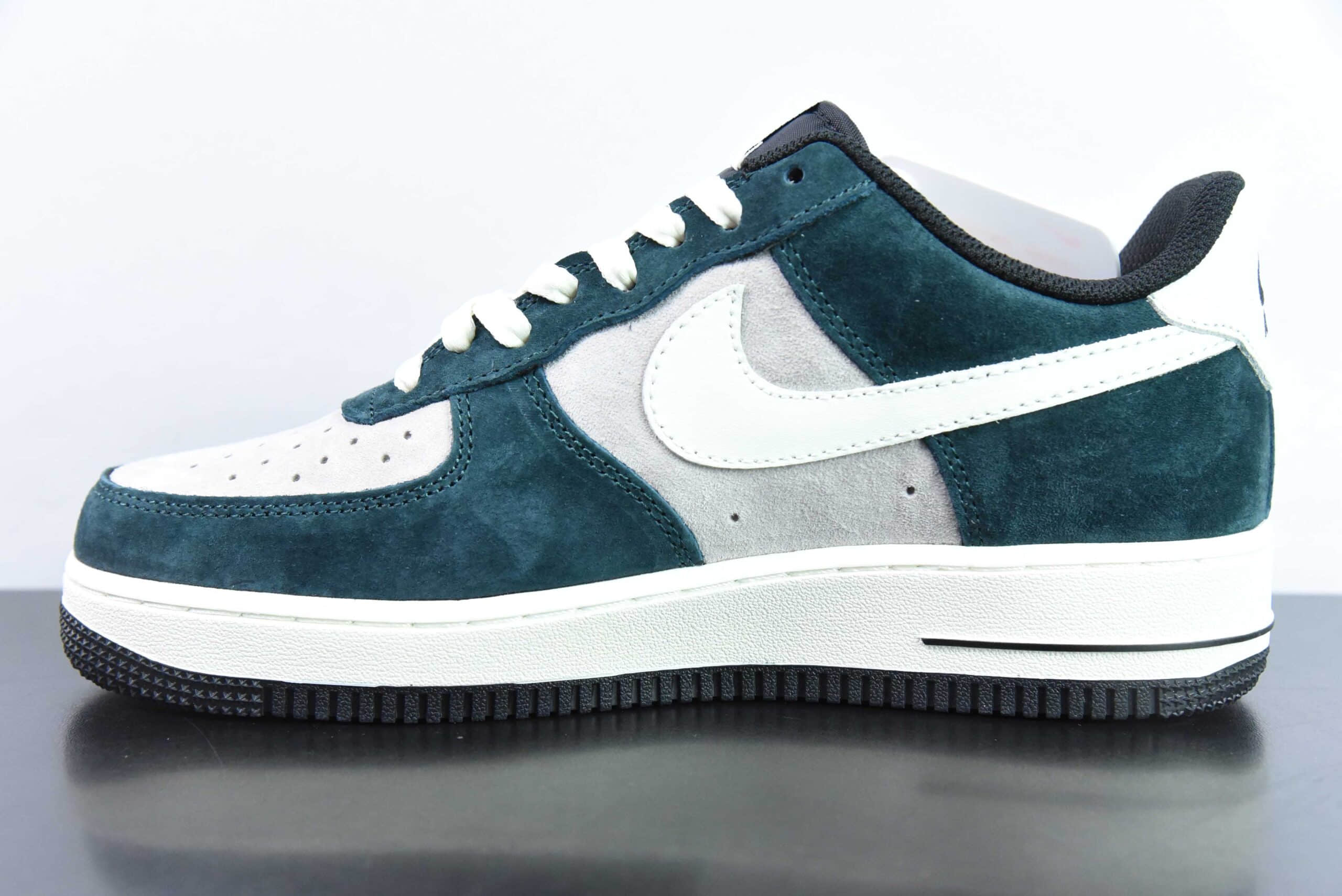 耐克Nike Air Force 1 Low 07 灰绿麂皮空军一号低帮休闲板鞋纯原版本 货号:NT9955-318