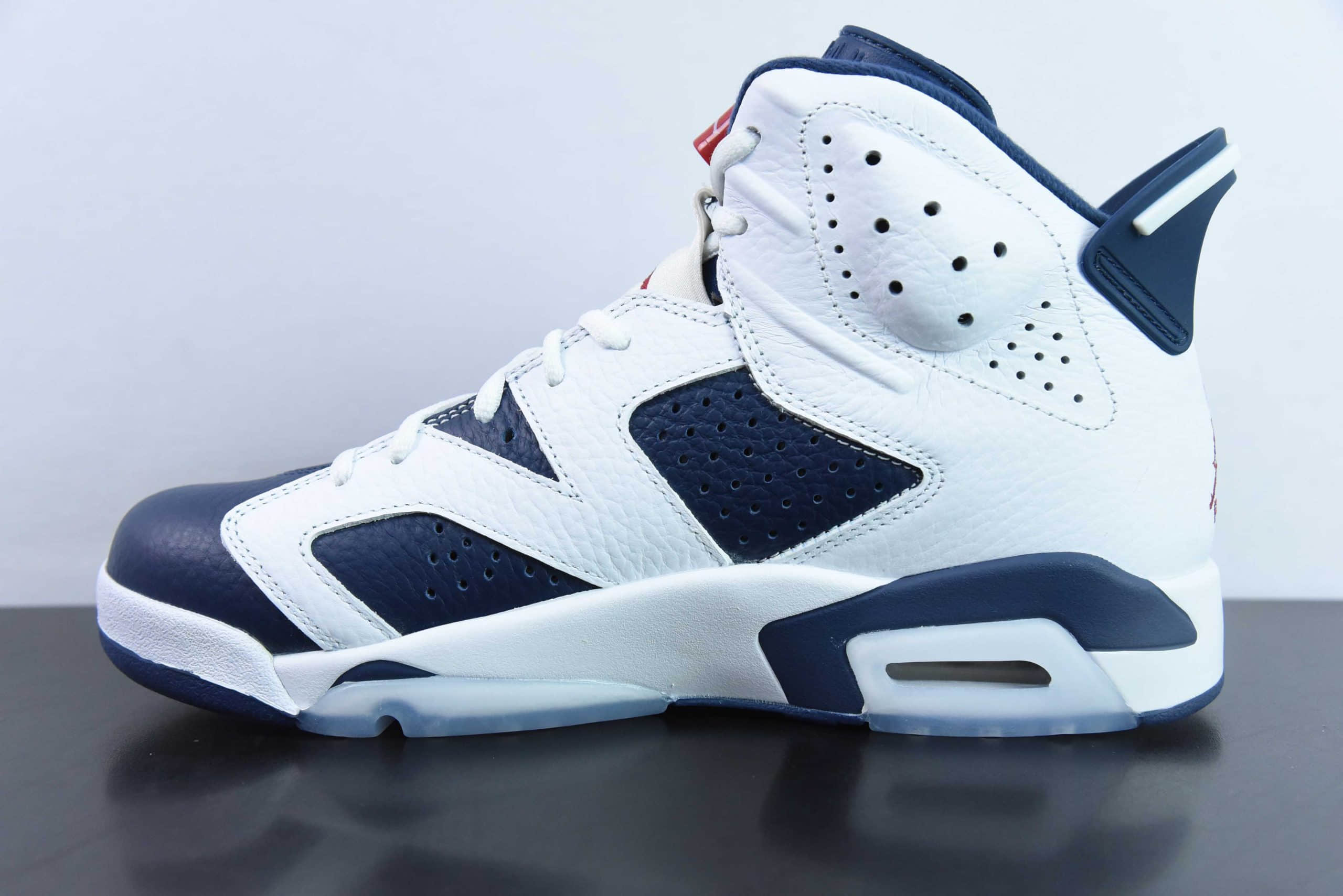 乔丹Air Jordan AJ6 Retro 奥运白蓝高帮男子文化篮球鞋纯原版本 货号：384664-130 