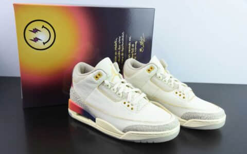 乔丹Air Jordan 3 Retro AJ3彩虹渐变男子复古文化篮球鞋纯原版本 货号：FN0344-901