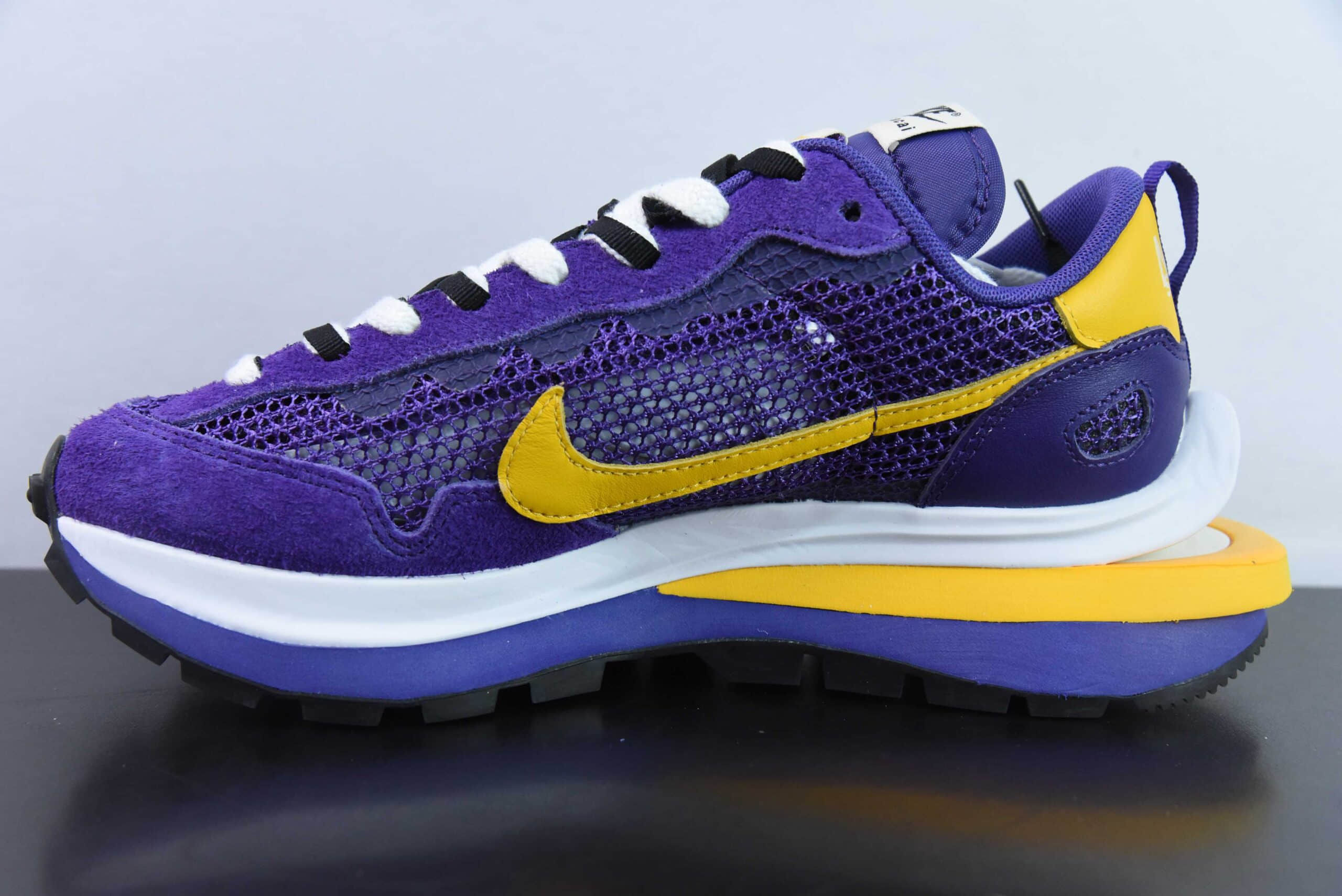耐克Nike Sacai x NIKE VAPORWAFFLE 华夫3.0紫金联名解构走秀款休闲跑步鞋纯原版本 货号:CV1363-104