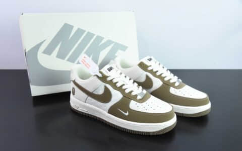 耐克Nike Air Force 1'07 Low BAPE联名淡青猪八空军一号低帮休闲板鞋纯原版本 货号：BA8806-225