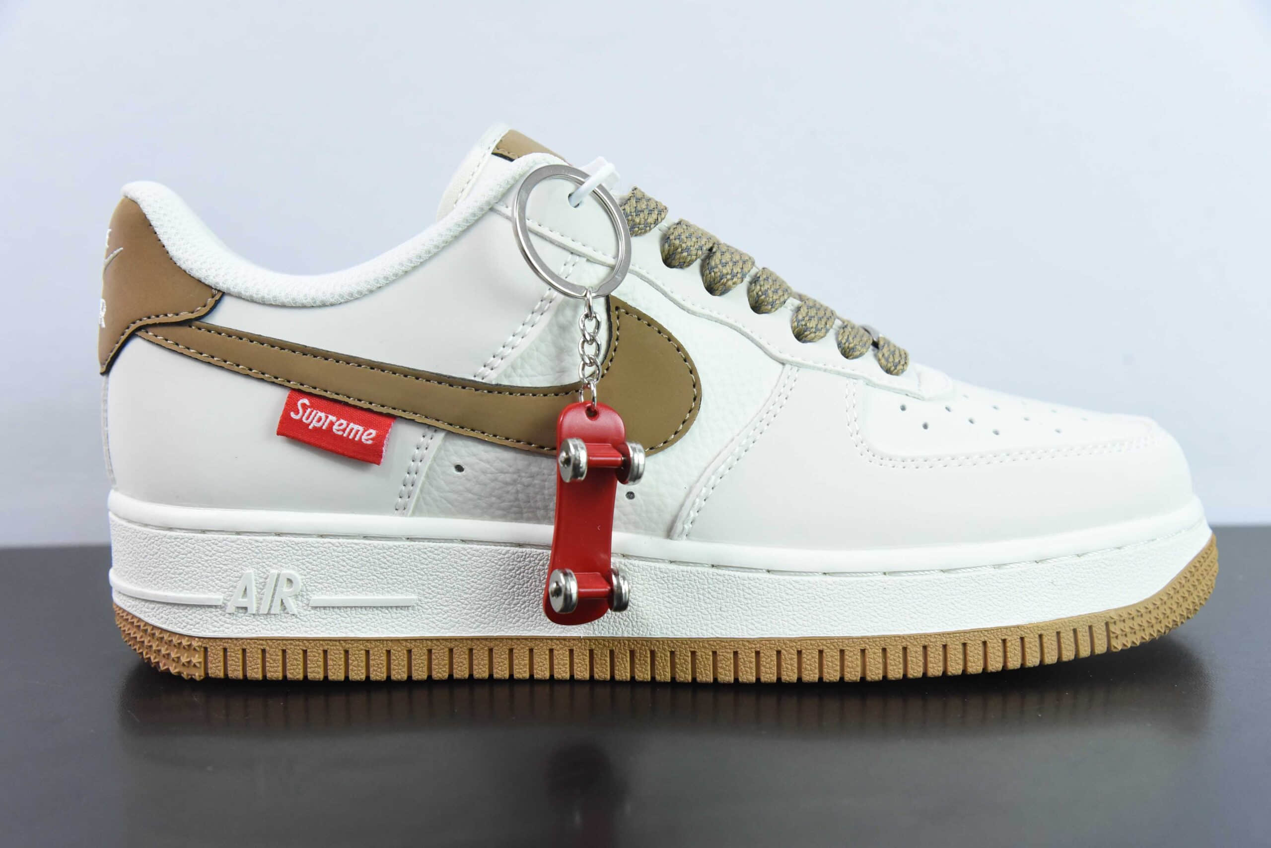 耐克NIke Air Force 1 '07 Low “Supreme联名咖啡棕” 空军一号低帮休闲板鞋纯原版本 货号:HD1968-019