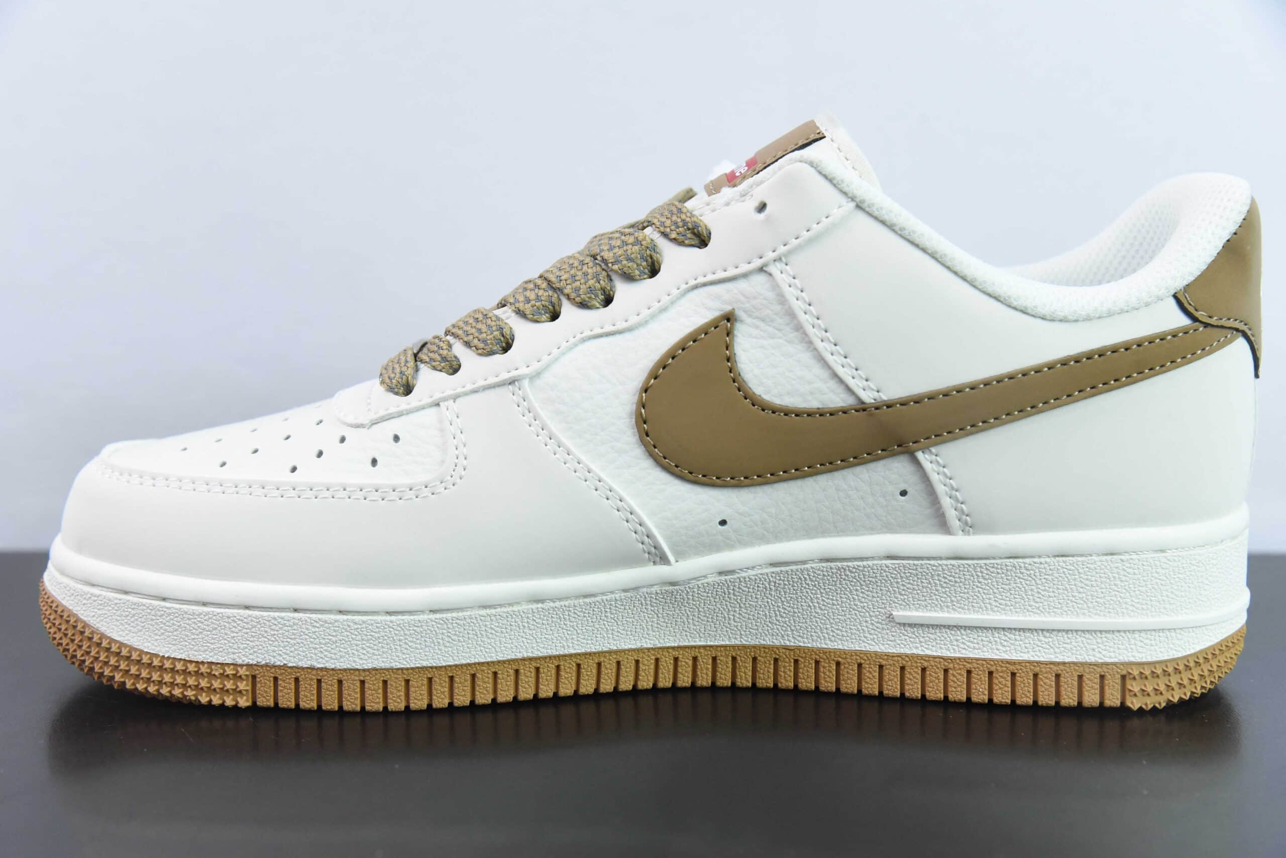 耐克NIke Air Force 1 '07 Low “Supreme联名咖啡棕” 空军一号低帮休闲板鞋纯原版本 货号:HD1968-019