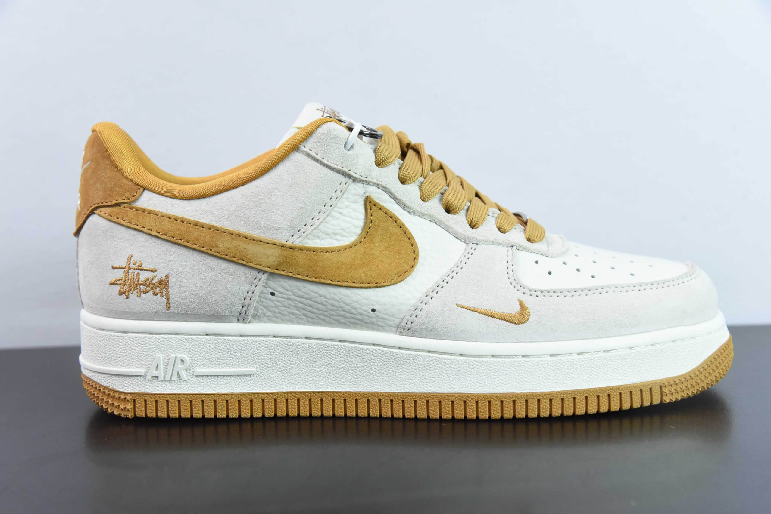 耐克Nike Air Force 1'07 Low 斯图西联名麦黄猪八空军一号低帮休闲板鞋纯原版本 货号:HD1968-020
