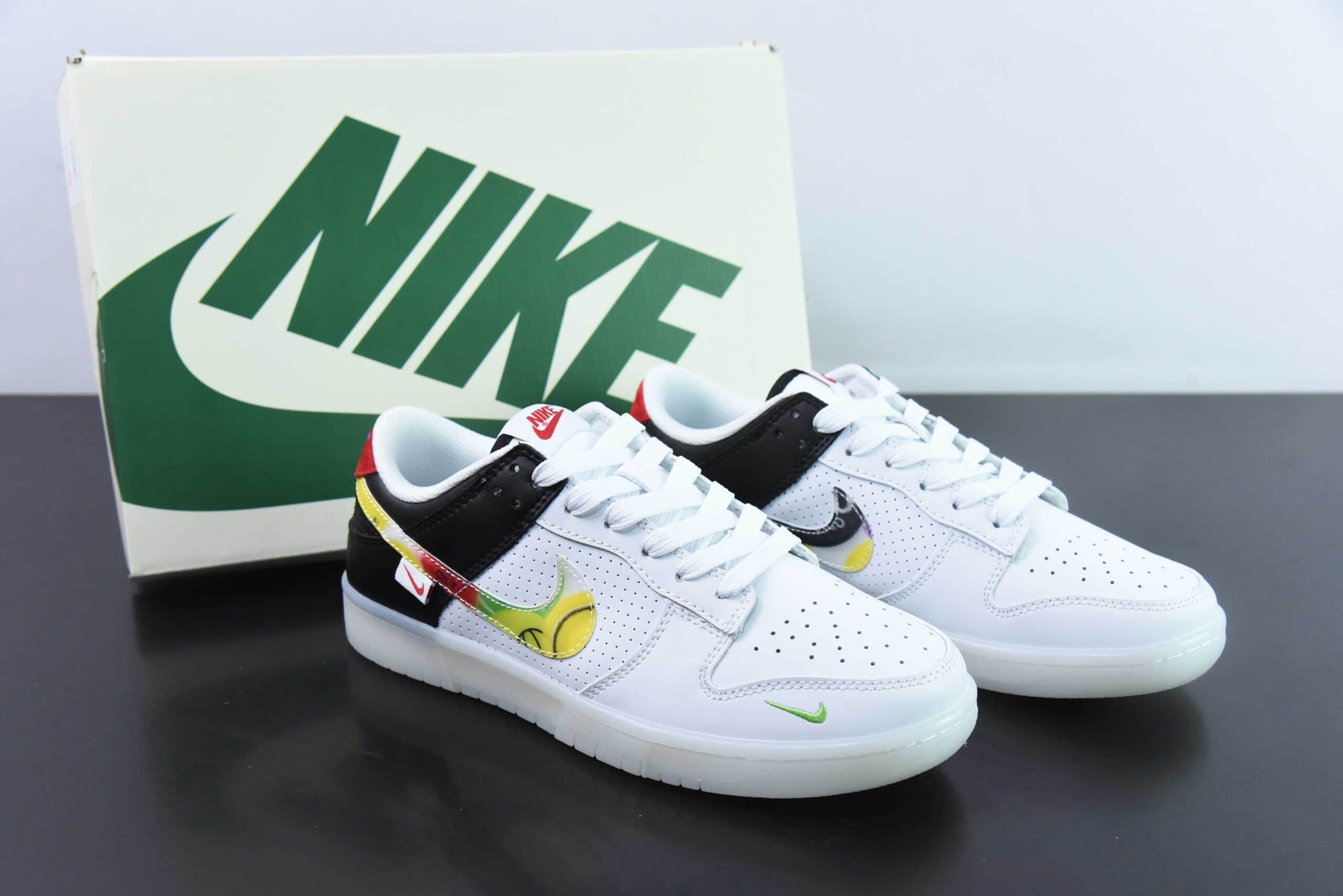 耐克Nike SB Dunk Low 多彩水晶周年高端定制低帮休闲板鞋纯原版本 货号：JH8039-935
