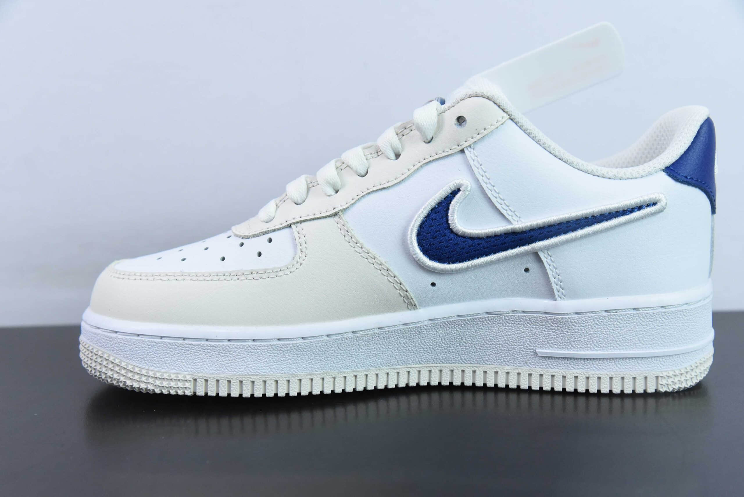 耐克Nike Air Force 1'07 Low 白蓝红鸳鸯1972印花空军一号低帮休闲板鞋纯原版本 货号：FZ3190-400