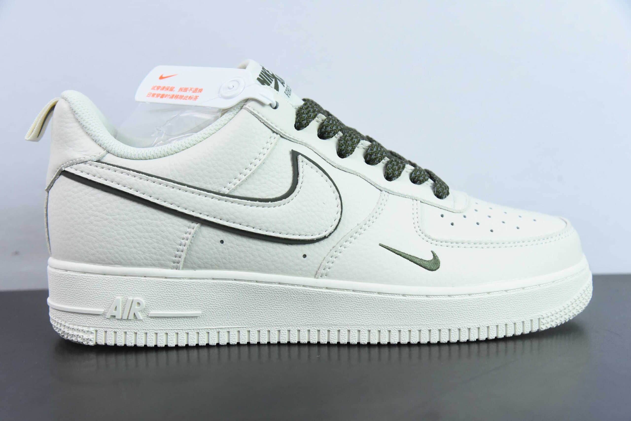 耐克Nike Air Force 1 '07 Low 米白绿空军一号低帮百搭休闲运动板鞋纯原版本 货号:MJ0319-022