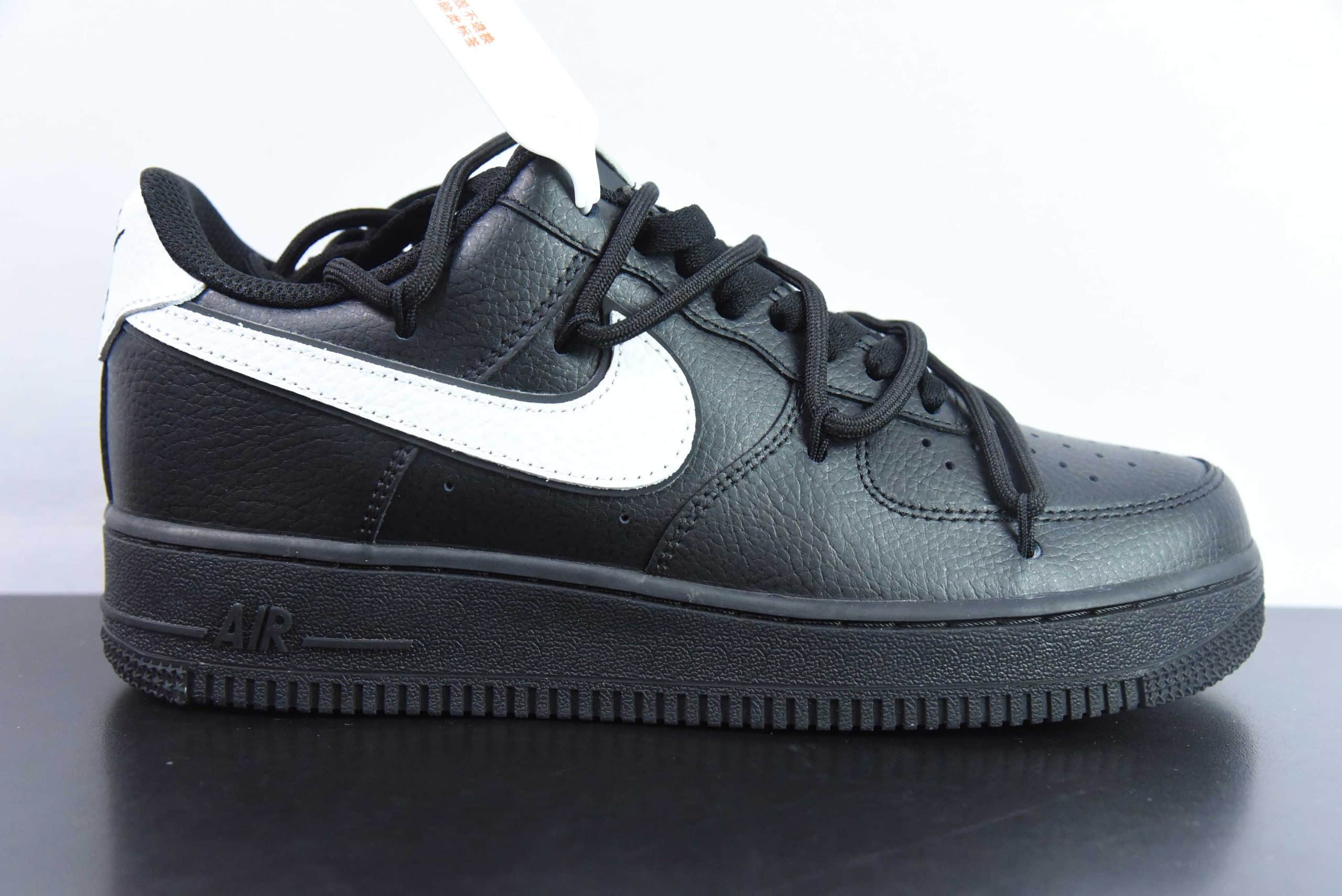 耐克Nike Air Force 1 Low 黑白勾经典绑带空军一号低帮休闲板鞋纯原版本 货号：ZH0316-018 