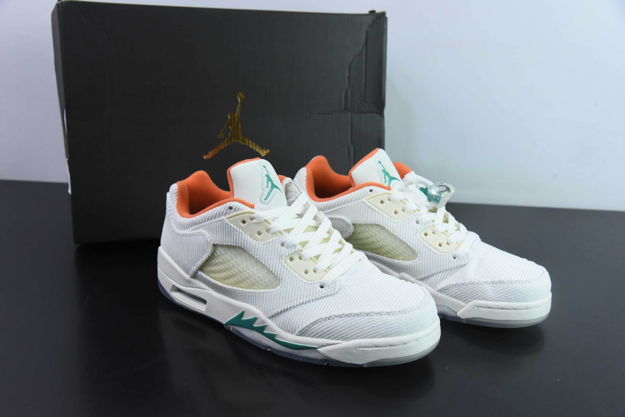 乔丹Air Jordan 5 Low Golf AJ5 乔5 白绿复古低帮篮球鞋纯原版本 货号: CW4204-100