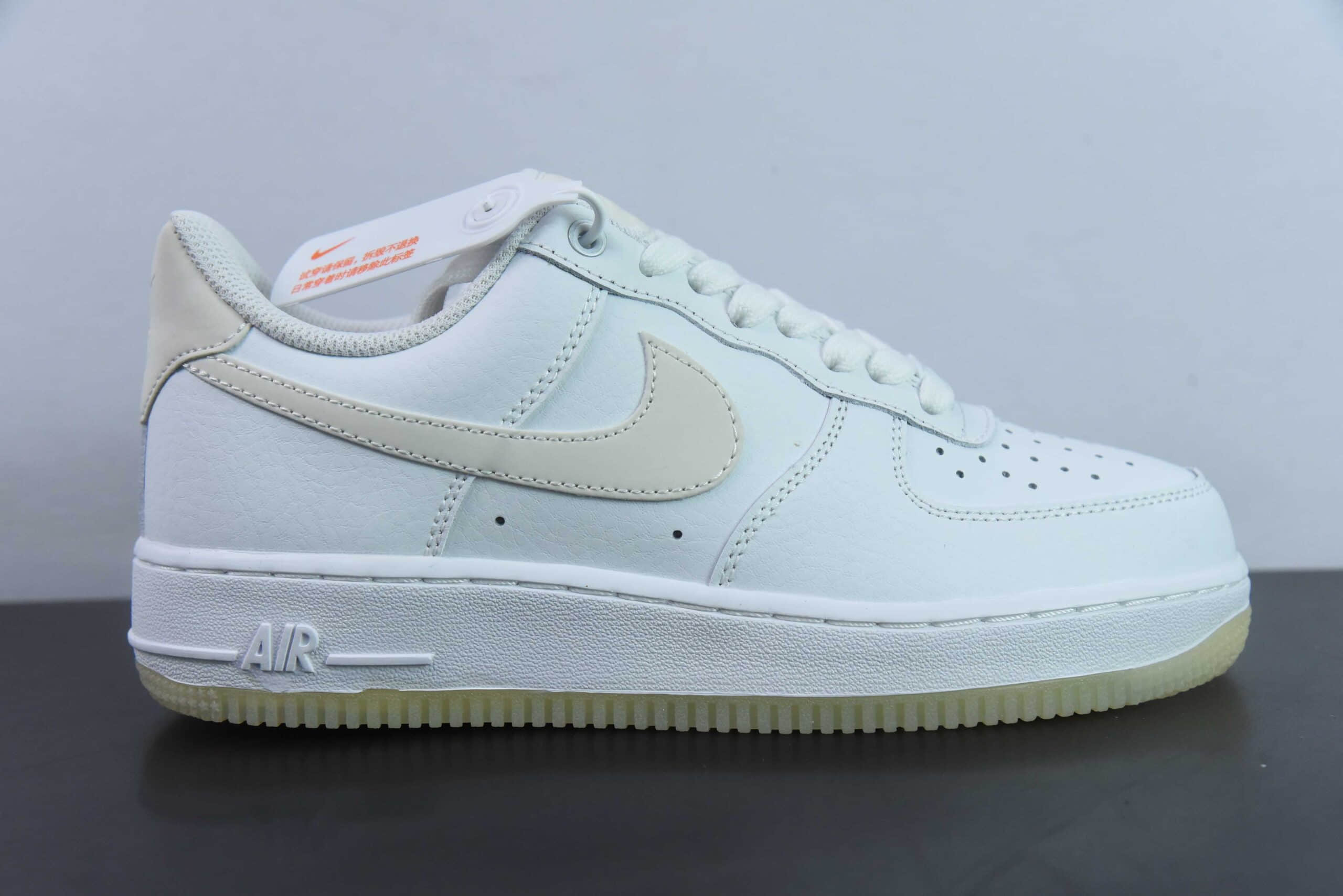 耐克Nike Air Force 1 Low ’07 白灰夜光空军一号低帮休闲板鞋纯原版本 货号:AO2132-101