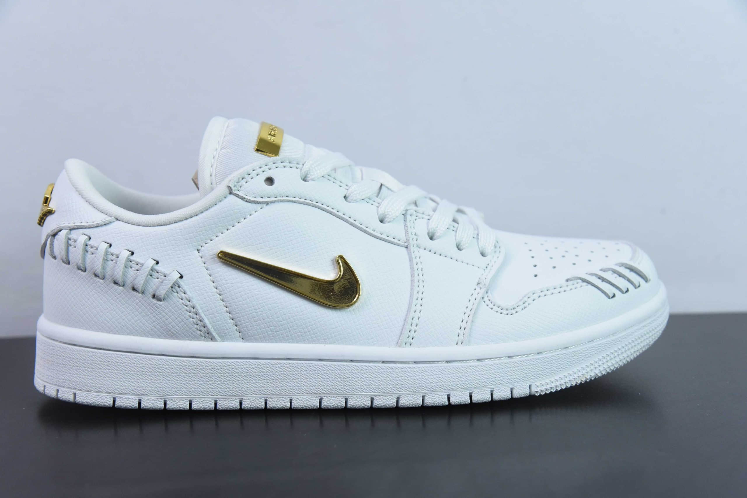 乔丹Air Jordan 1 Low Method of Make AJ1 乔1白金色低帮文化休闲运动板鞋纯原版本 货号：FN5032-100