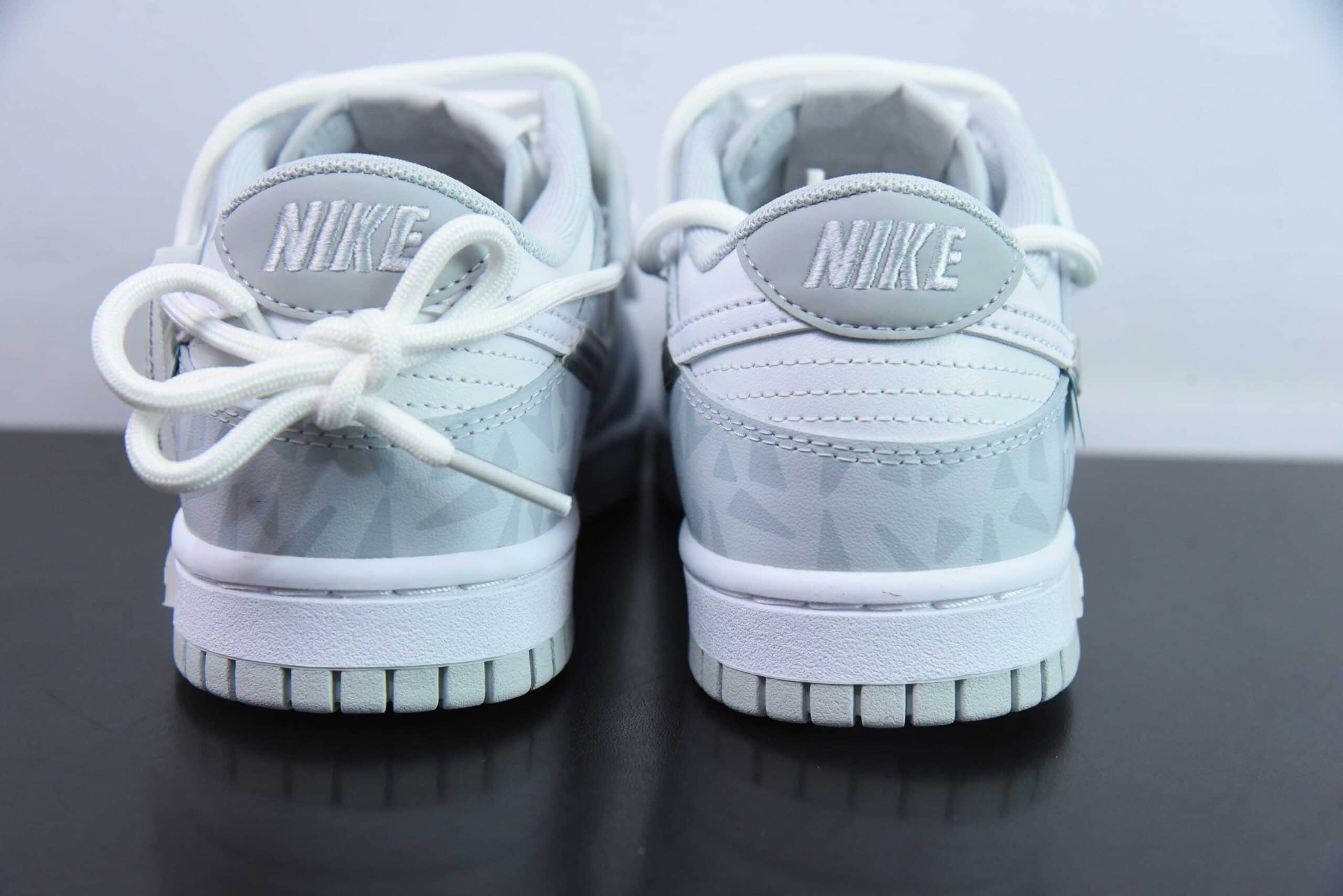 耐克Nike Dunk Low浅灰蓝绑带SB低帮休闲滑板鞋纯原版本 货号: HF0730-160