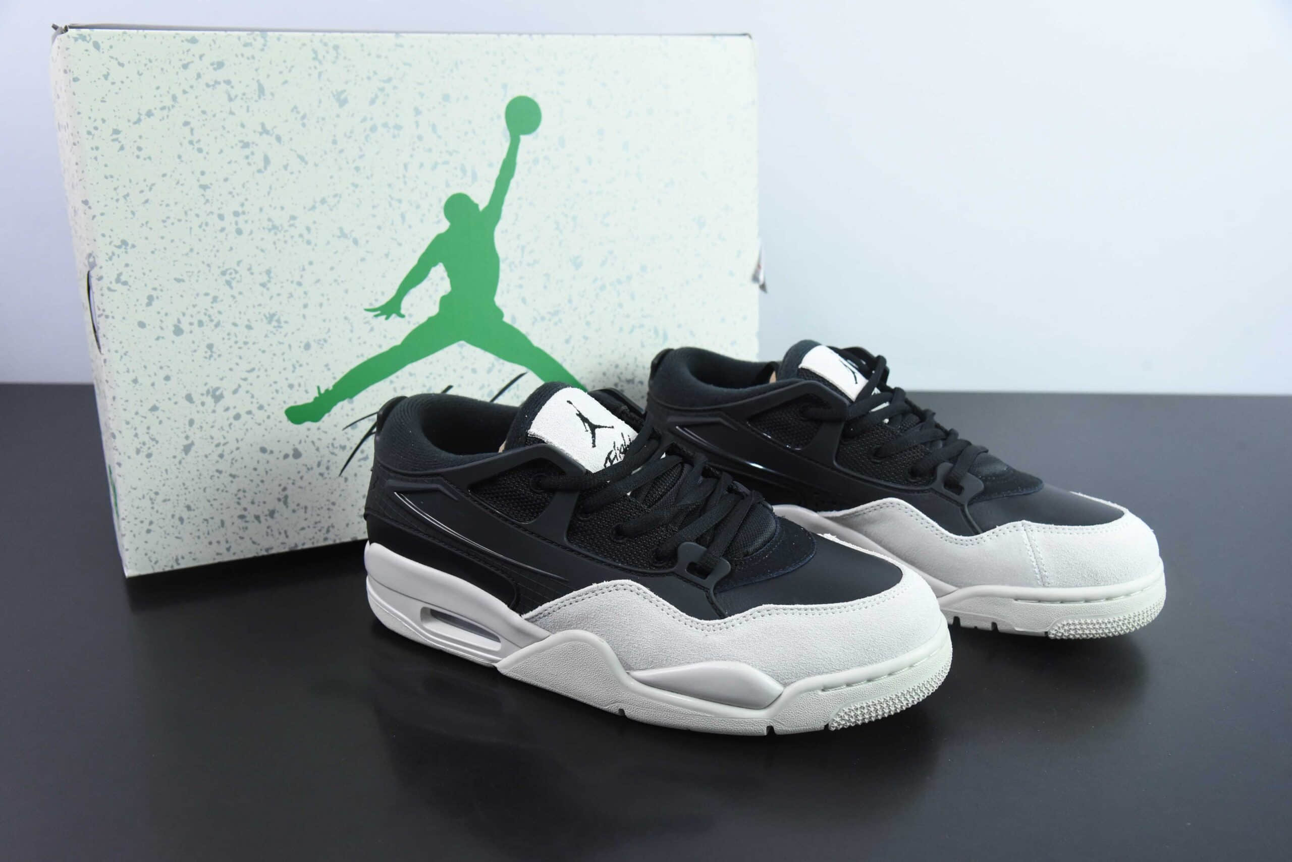 乔丹Air Jordan 4 Remastered AJ4 乔4重制黑白低帮复古文化篮球鞋纯原版本 货号:FQ7939-001