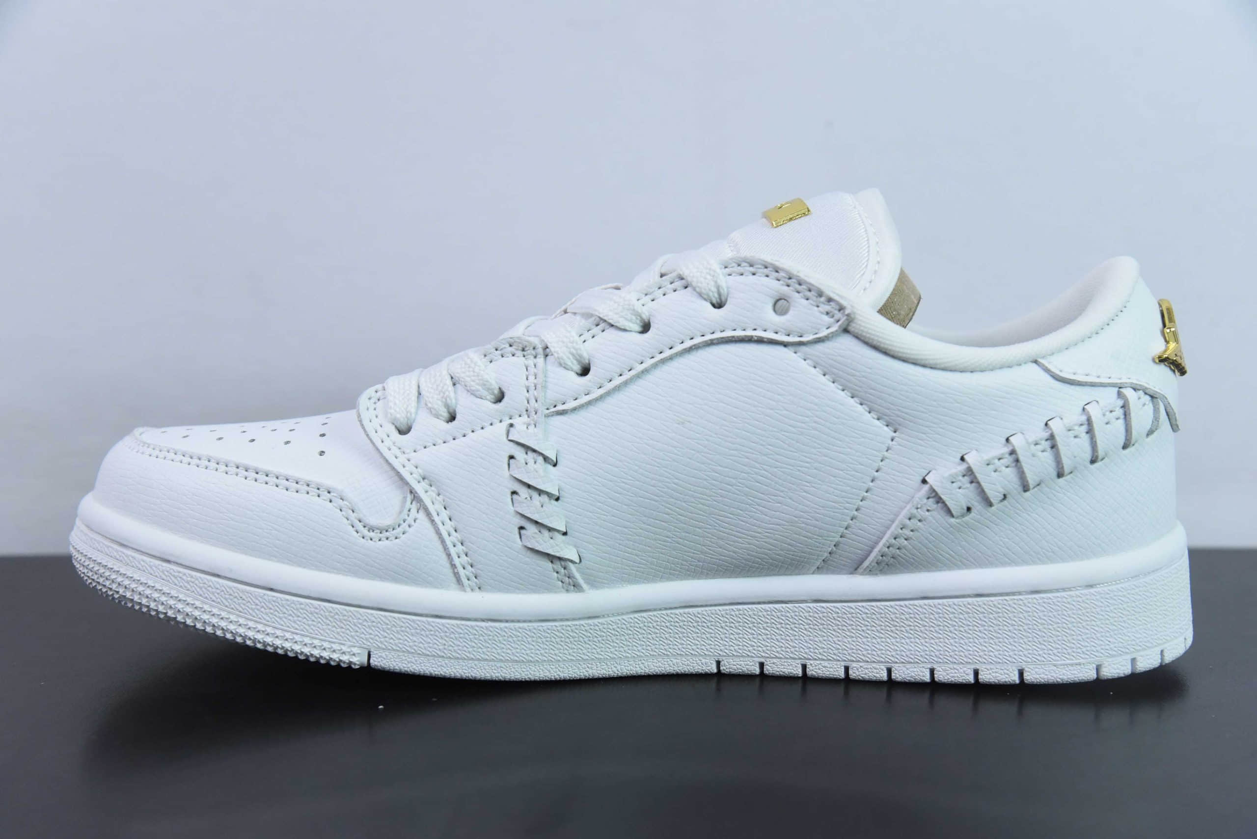 乔丹Air Jordan 1 Low Method of Make AJ1 乔1白金色低帮文化休闲运动板鞋纯原版本 货号：FN5032-100