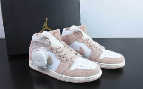 乔丹Air Jordan 1 Mid 白粉脚趾 AJ1中系帮列乔丹一代中帮经典复古文化休闲运动篮球鞋纯原版本 货号：FN7432-161