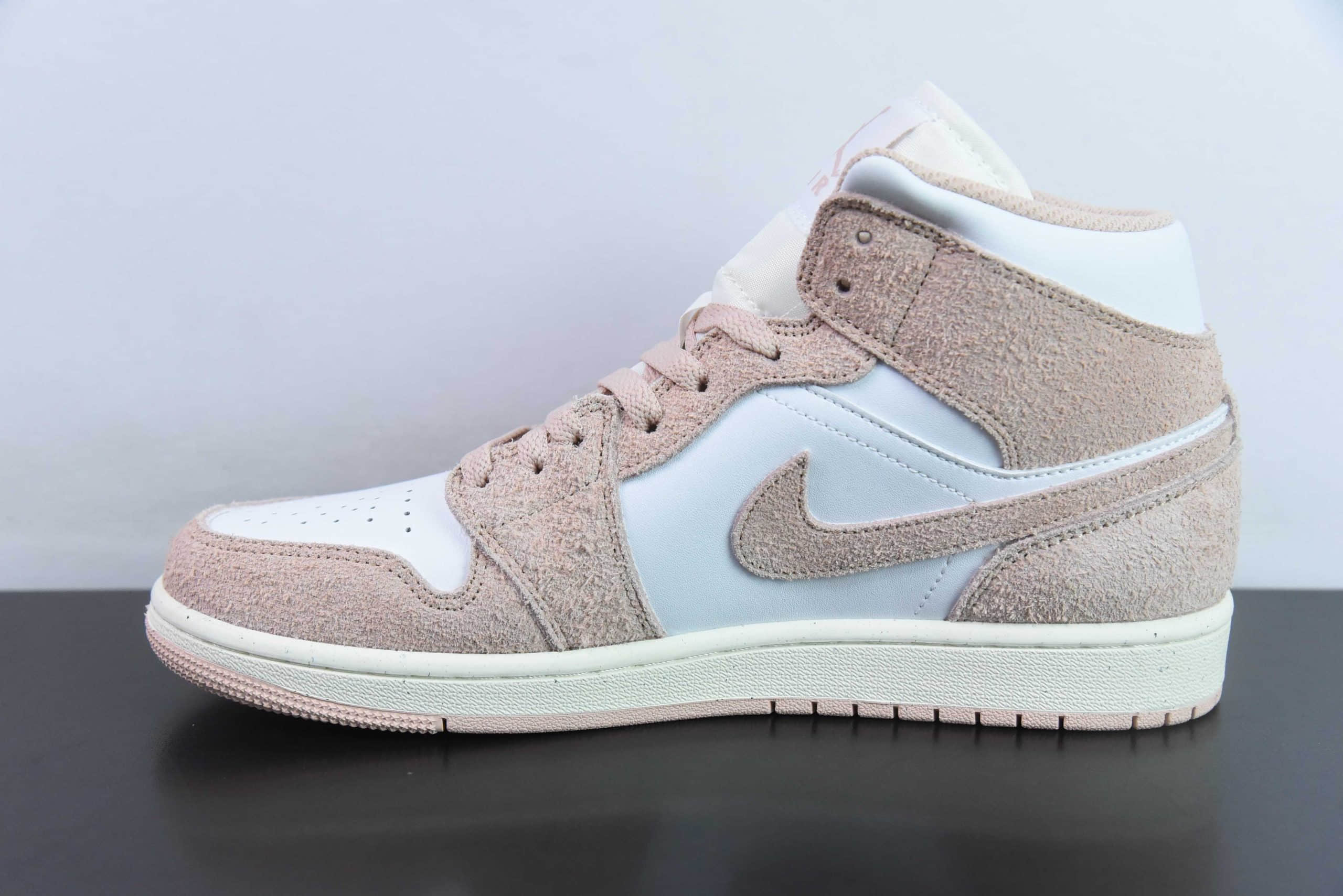 乔丹Air Jordan 1 Mid 白粉脚趾 AJ1中系帮列乔丹一代中帮经典复古文化休闲运动篮球鞋纯原版本 货号:FN7432-161