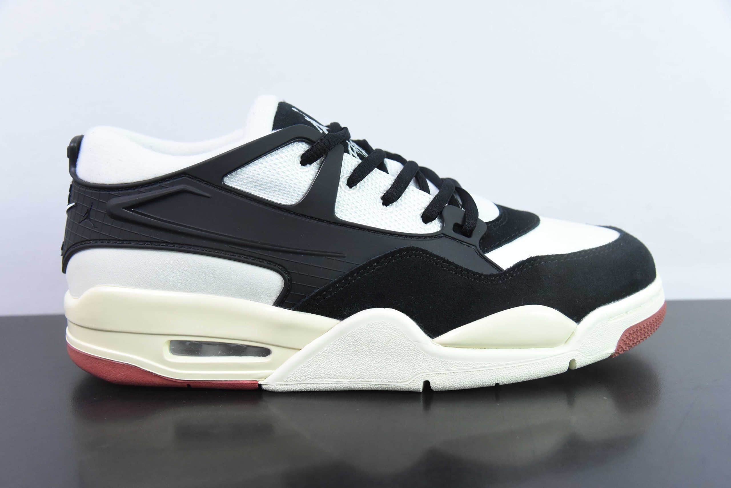 乔丹Air Jordan 4 Remastered AJ4 乔4重制版黑白红低帮复古文化篮球鞋纯原版本 货号：FQ7939-100 