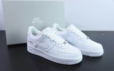 耐克Nike Air Force 1 ‘07 纯白签字空军一号低帮休闲板鞋纯原版本 货号：CW2288-111