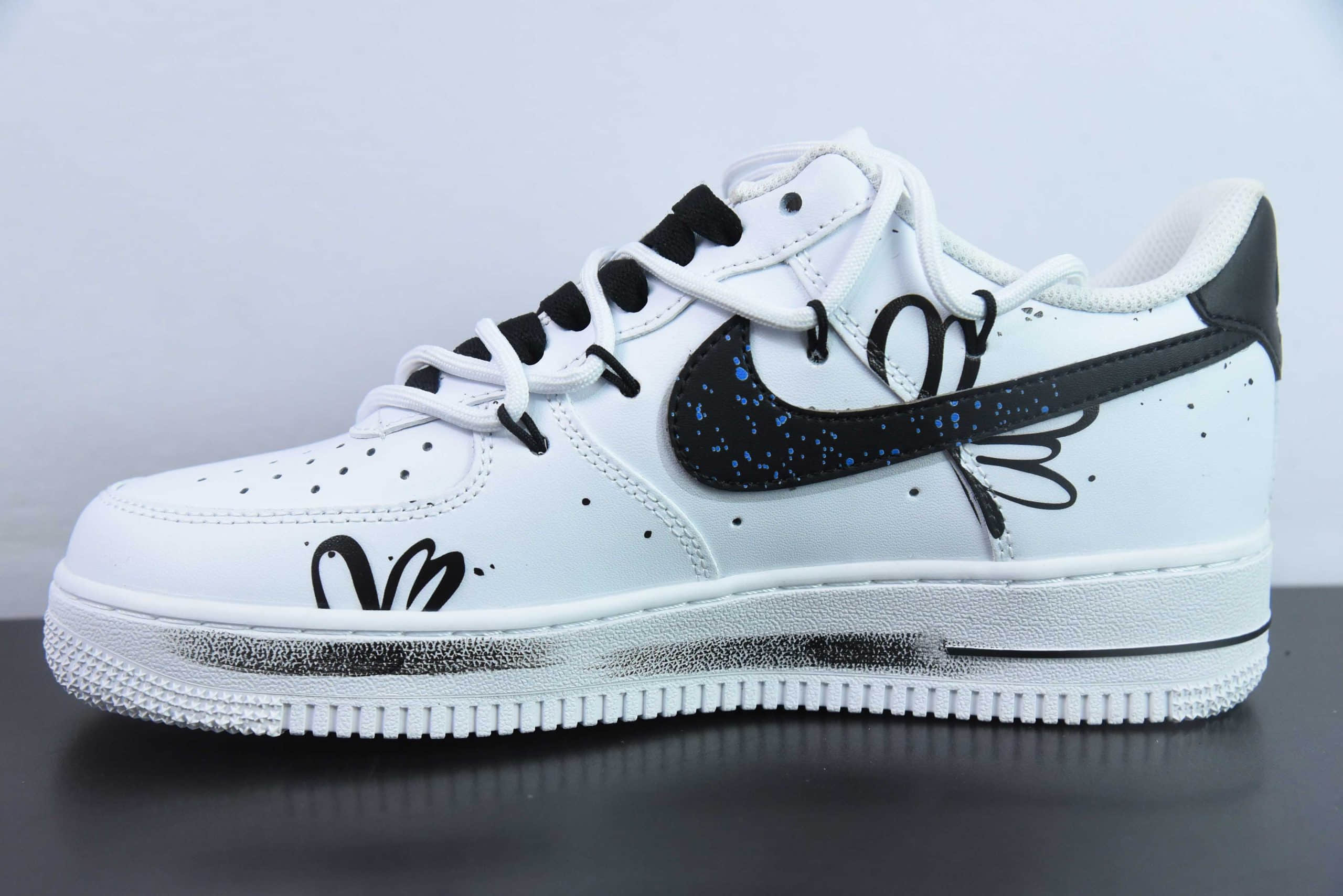 耐克Nike Air Force 1 Low’07 小皱菊喷绘空军一号绑带低帮休闲板鞋纯原版本 货号:ZH0316-025