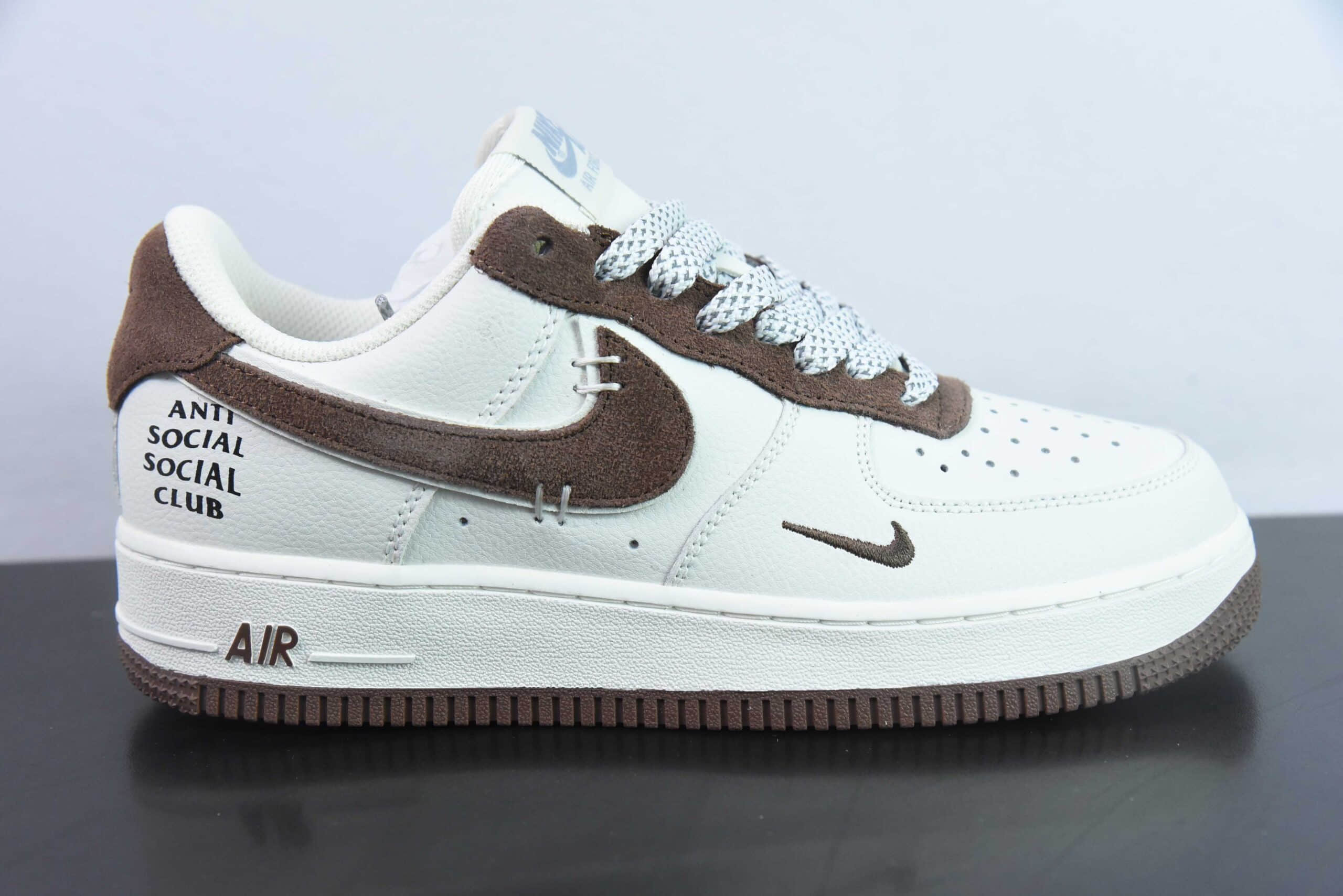 耐克Nike Air Force 1 Low 07 白棕翻毛钩满天星空军一号低帮休闲板鞋纯原版本 货号：SL-987633 