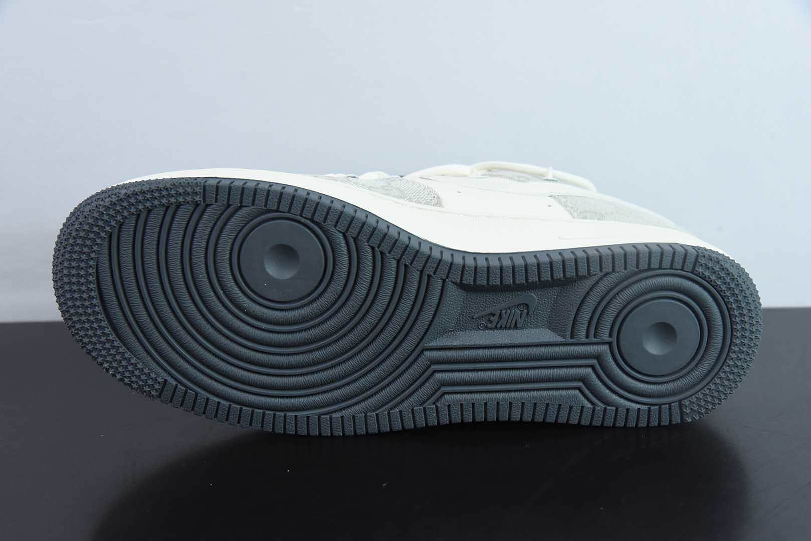 耐克Nike Air Force 1 Low 07 x GUCCI联名白灰绑带满天星空军一号低帮休闲板鞋纯原版本 货号：SJ1198-105