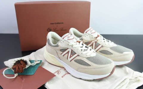 新百伦 New Balance Piana x New Balance NB990V6联名灰酒红第六代总统复古慢跑鞋纯原版本 货号：U990LO6
