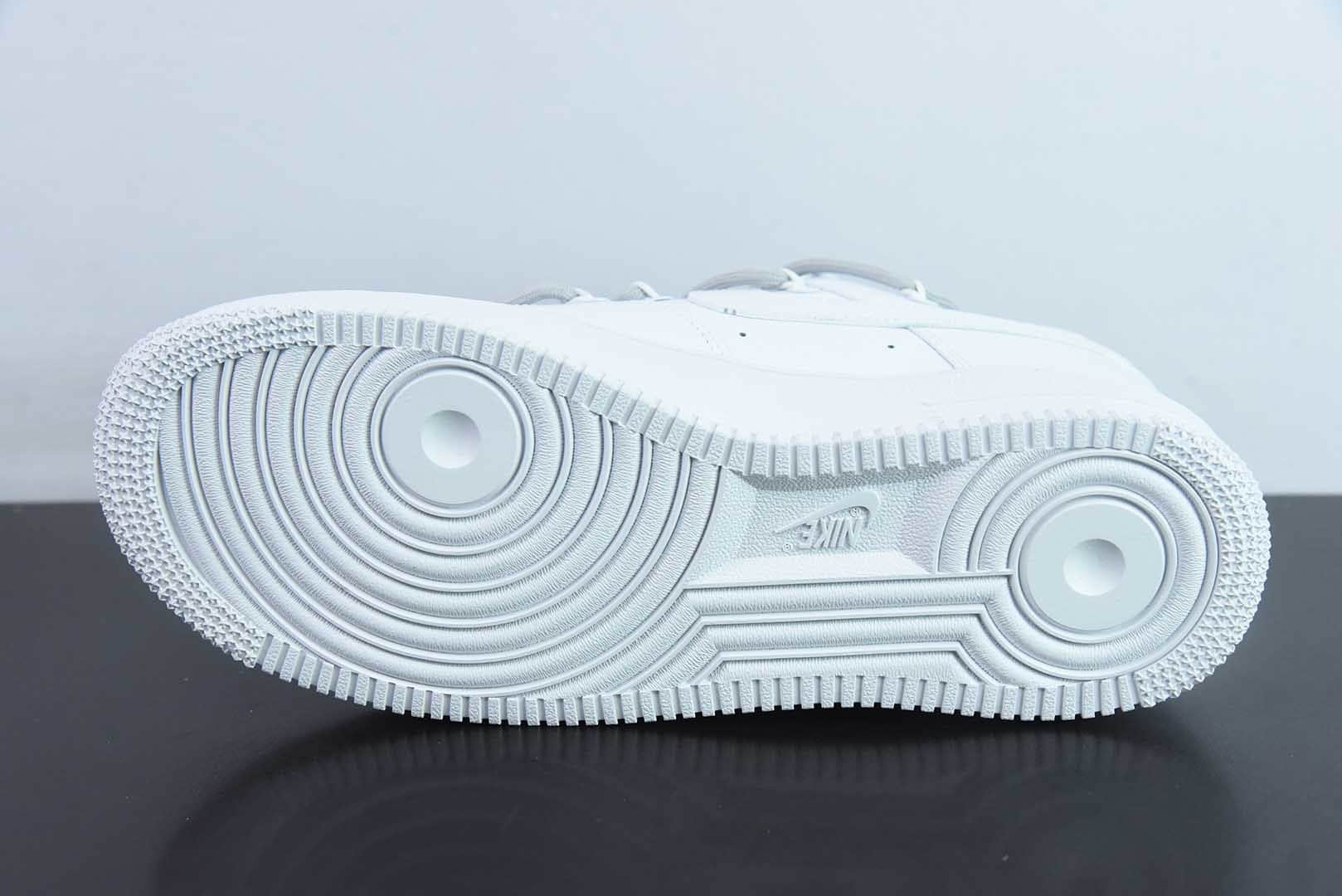 耐克Nike Air Force 1 Low 07 白灰蓝涂鸦绑带空军一号低帮休闲板鞋纯原版本 货号：YY2024-626 