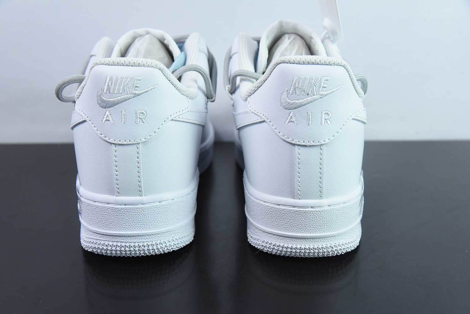 耐克Nike Air Force 1 Low 07 白灰蓝涂鸦绑带空军一号低帮休闲板鞋纯原版本 货号：YY2024-626 
