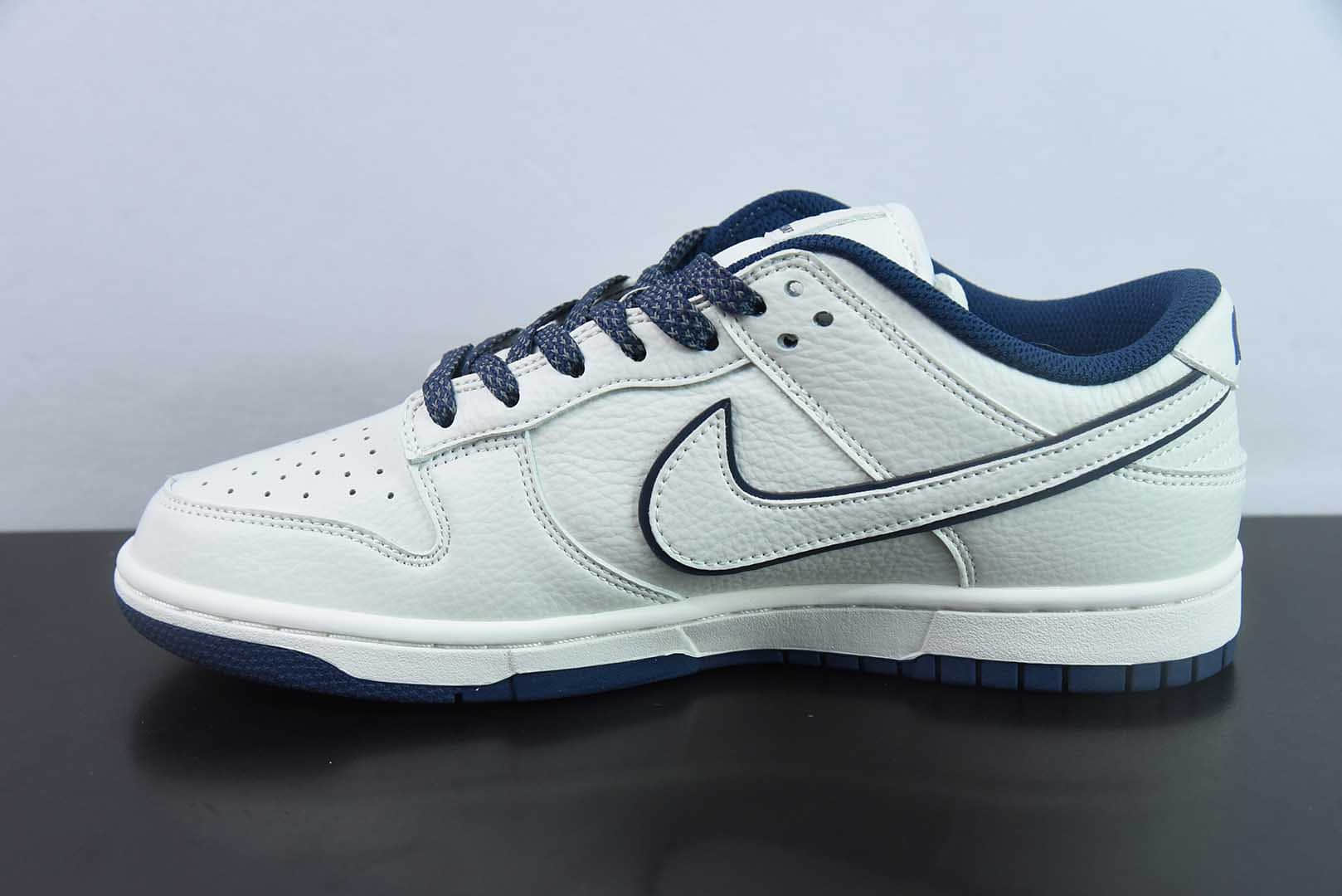 耐克Nike Reigning Champ x Nk SB Dunk Low卫冕冠军联名三勾米深蓝配色低帮休闲运动滑板板鞋纯原版本 货号：RC3085-891 