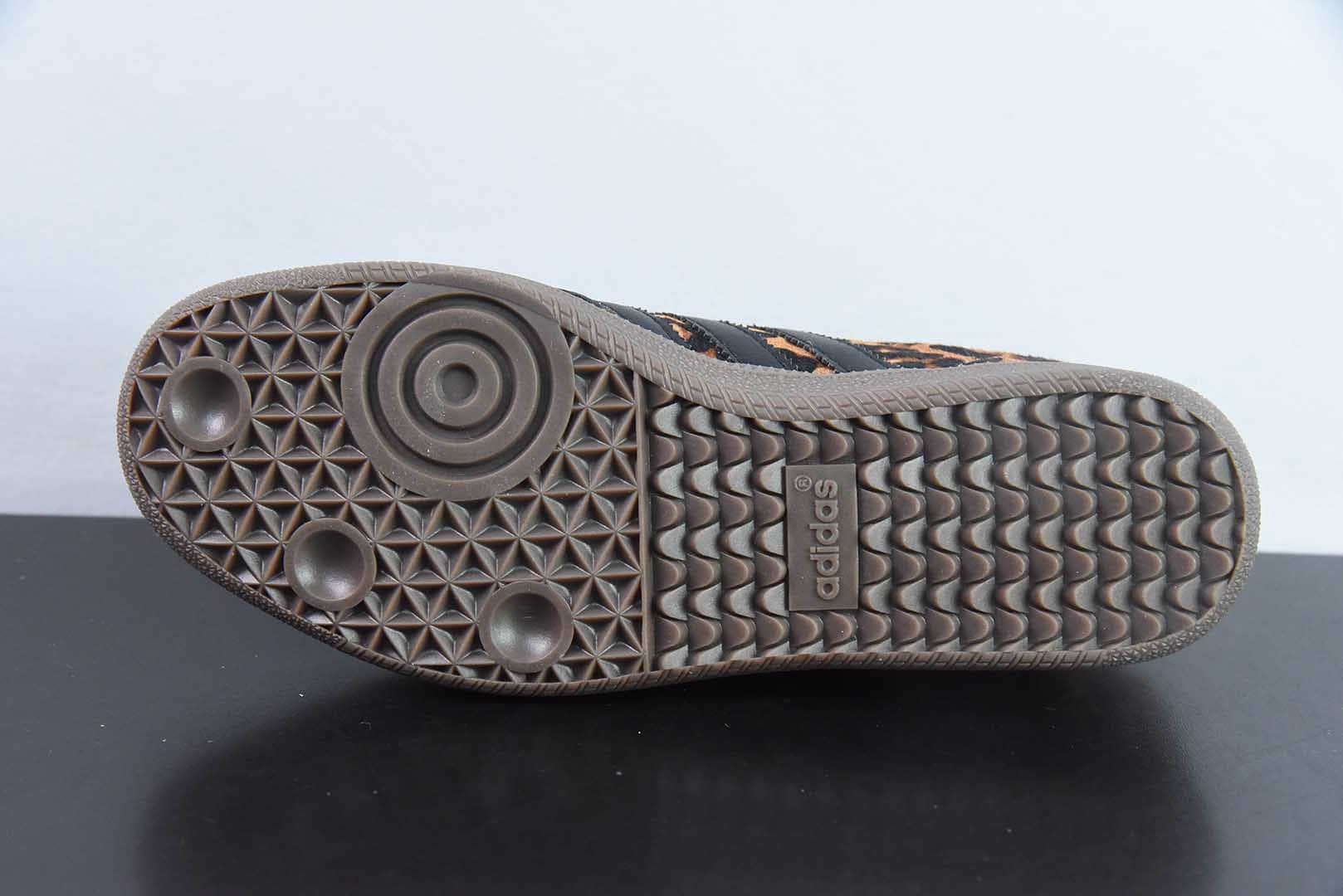 阿迪达斯Adidas WALES BONNER x AD Originals SambaLeopardPrint”2025新王炸阿迪豹纹黑绿德训桑巴鞋纯原版本 货号:JI2735