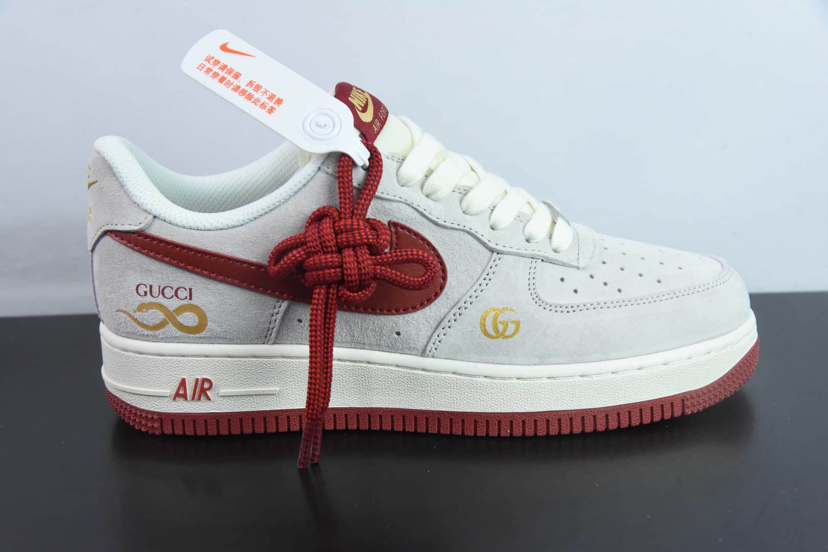 耐克NIke Air Force 1 '07 Low “古驰联名蛇年限定猪八红蛇”空军一号低帮休闲板鞋纯原版本 货号：XZ6188-020