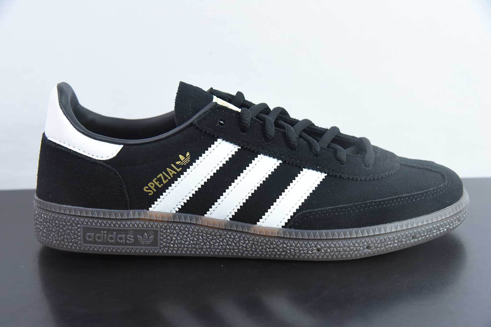 阿迪达斯Adidas Handball Spezial 阿迪三叶草学院风黑白低帮复古休闲板鞋纯原版本 货号：DB3021